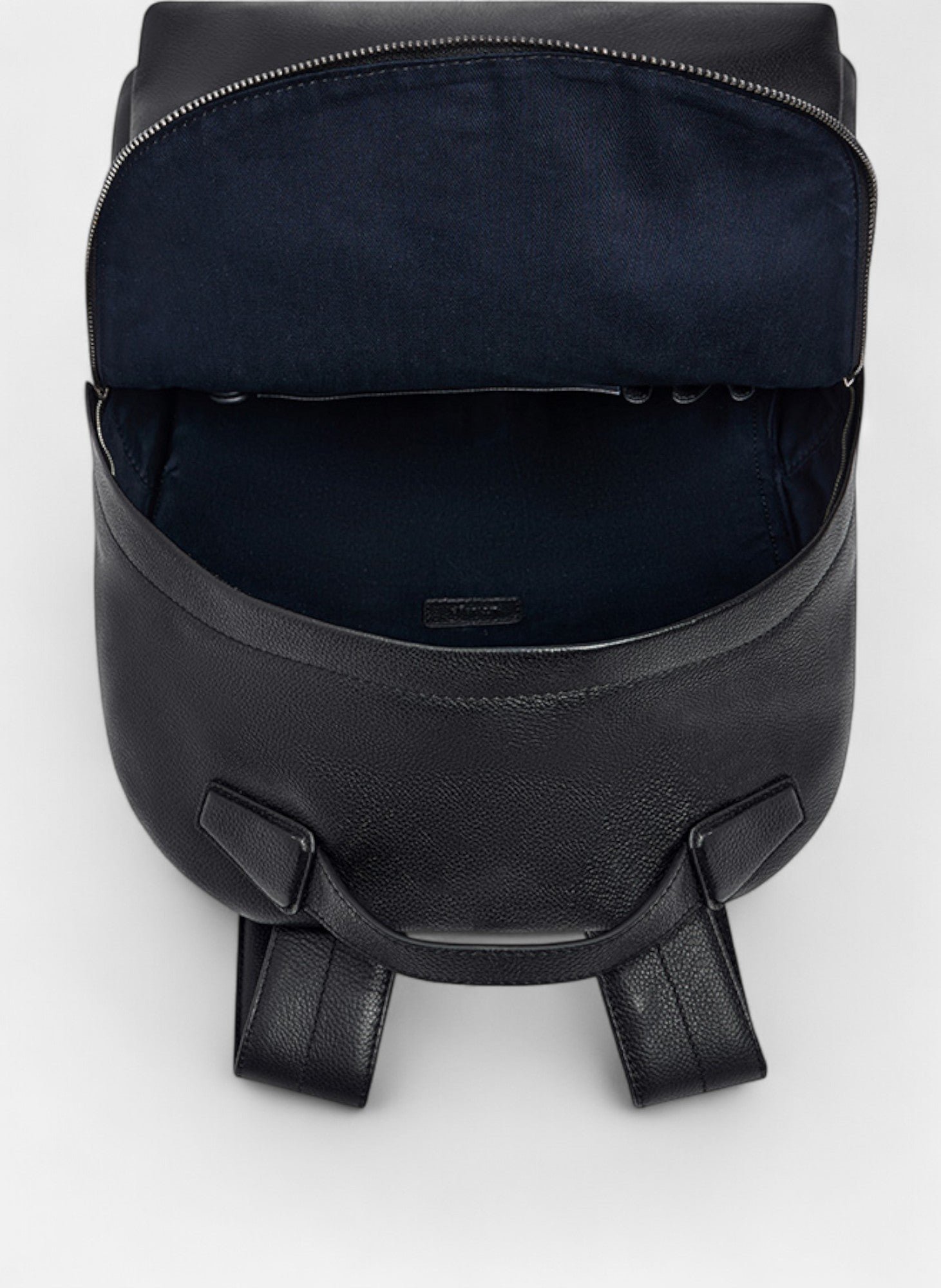 Sac à dos marceau en cuir grainé LE TANNEUR Noir