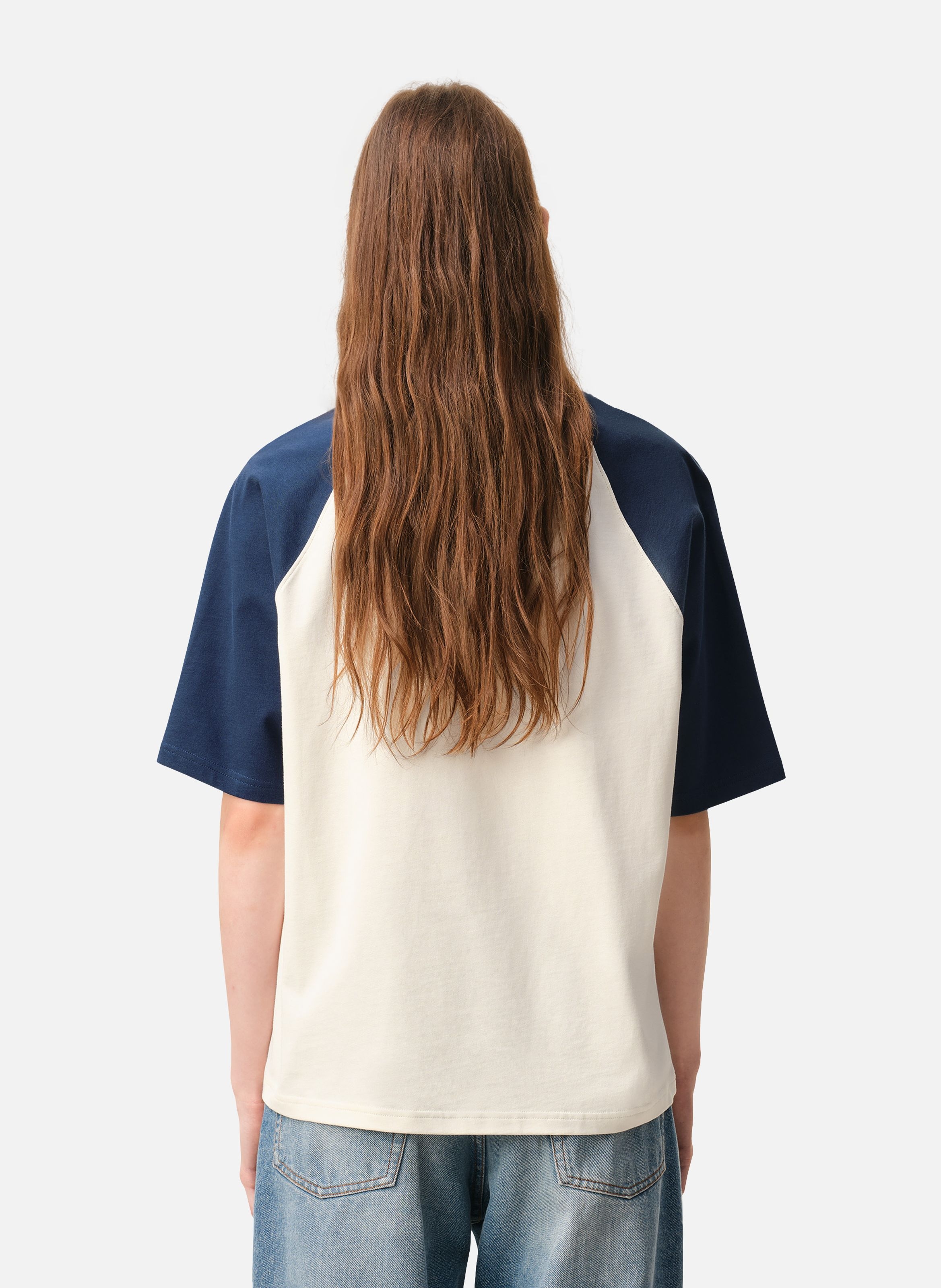 T-shirt ami de coeur en crochet unisexe en coton AMI PARIS Bleu