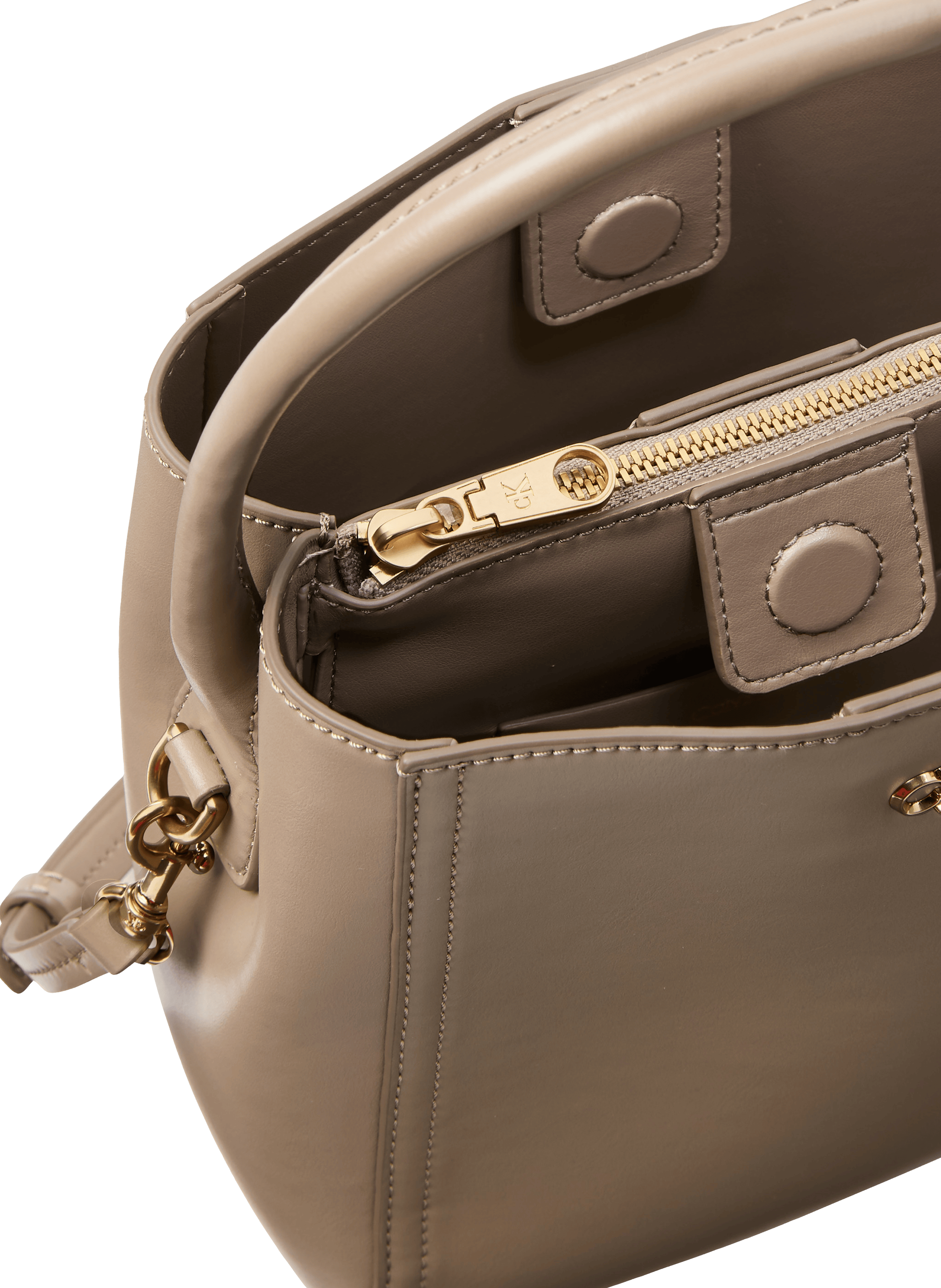 Solid bucket bag Beige