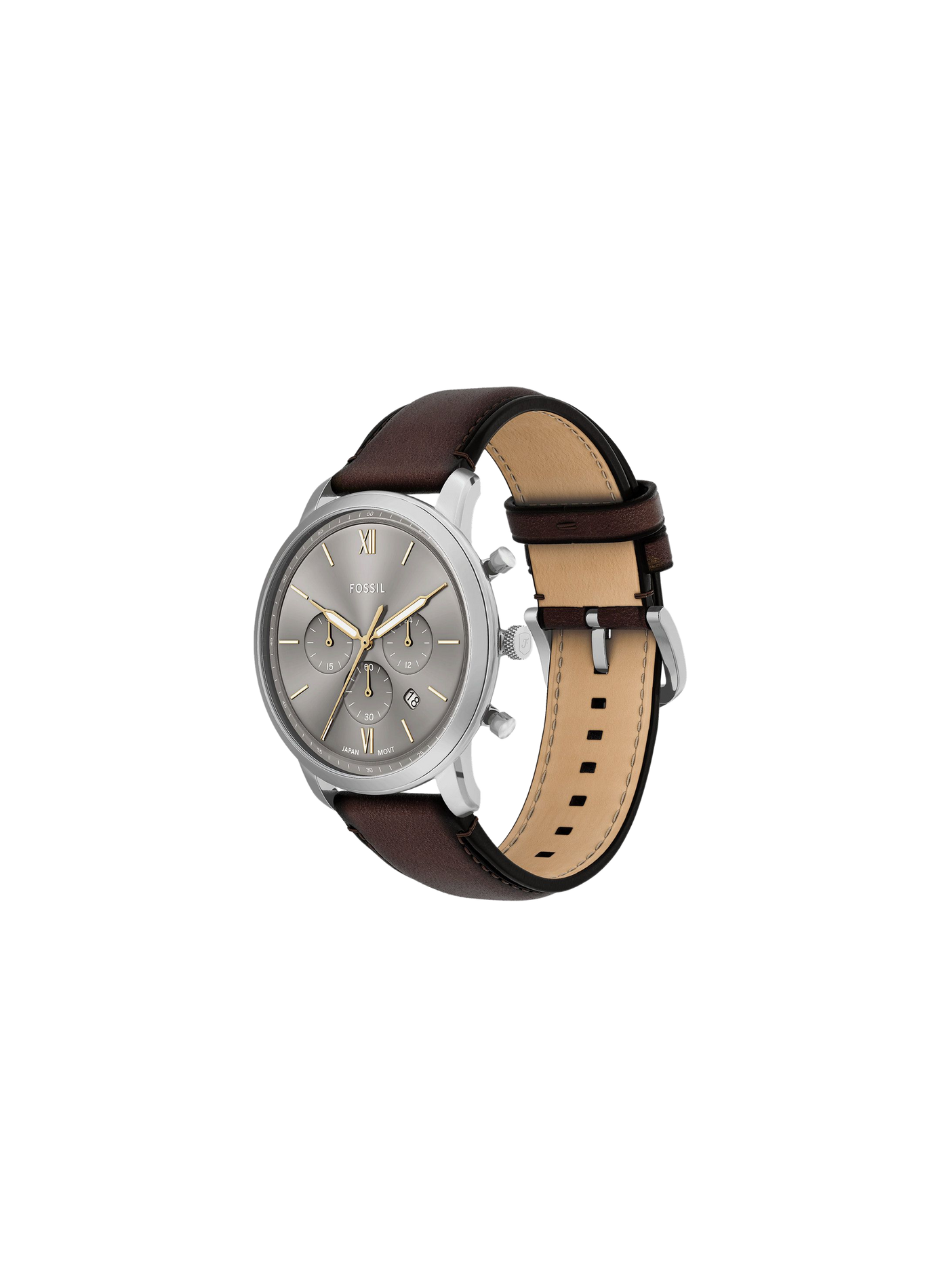 Montre Neutra bracelet en cuir FOSSIL Gris