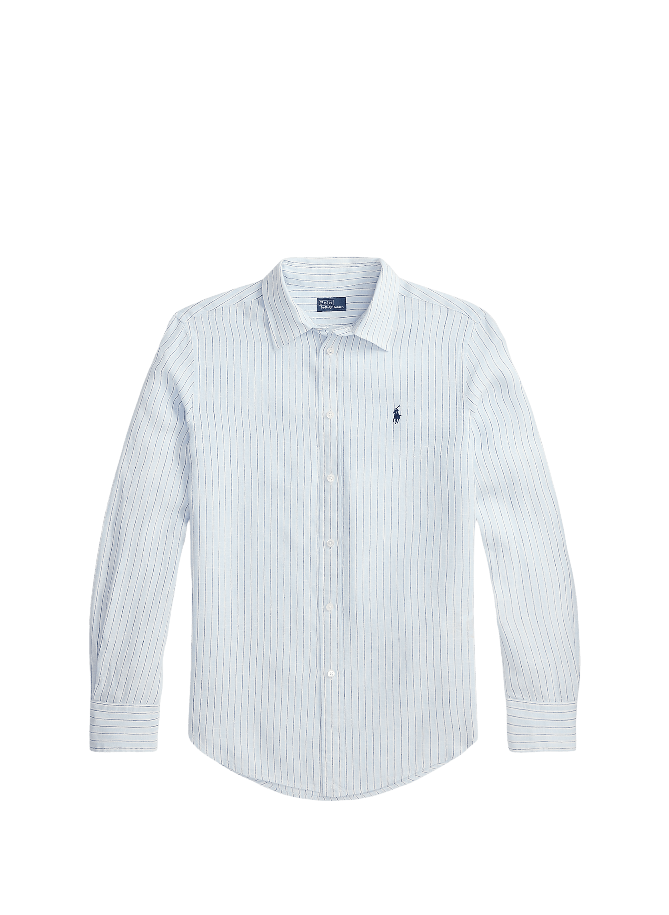 Chemise rayée en lin POLO RALPH LAUREN Bleu