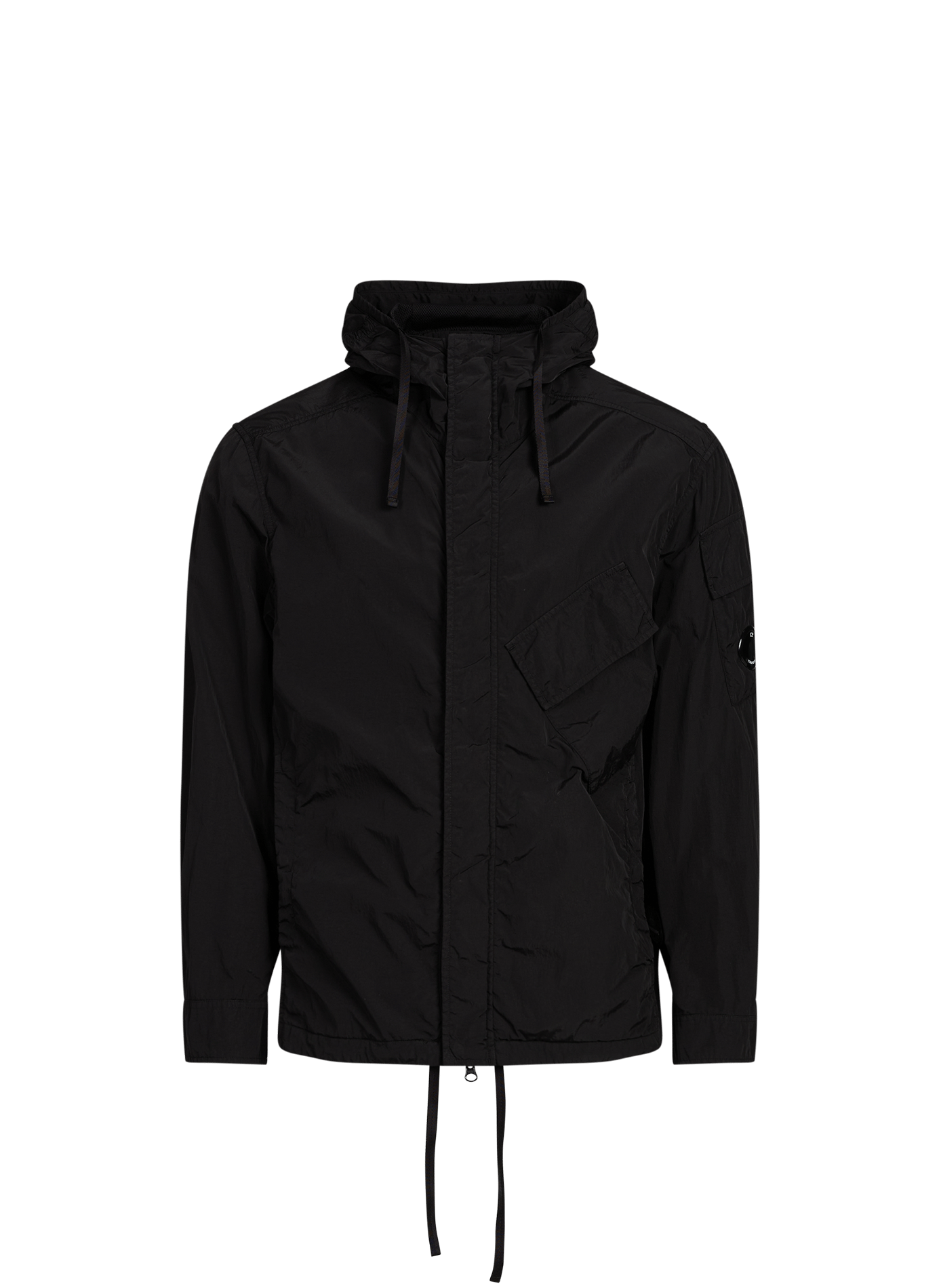Hooded zip-up overshirt CP COMPANY Black