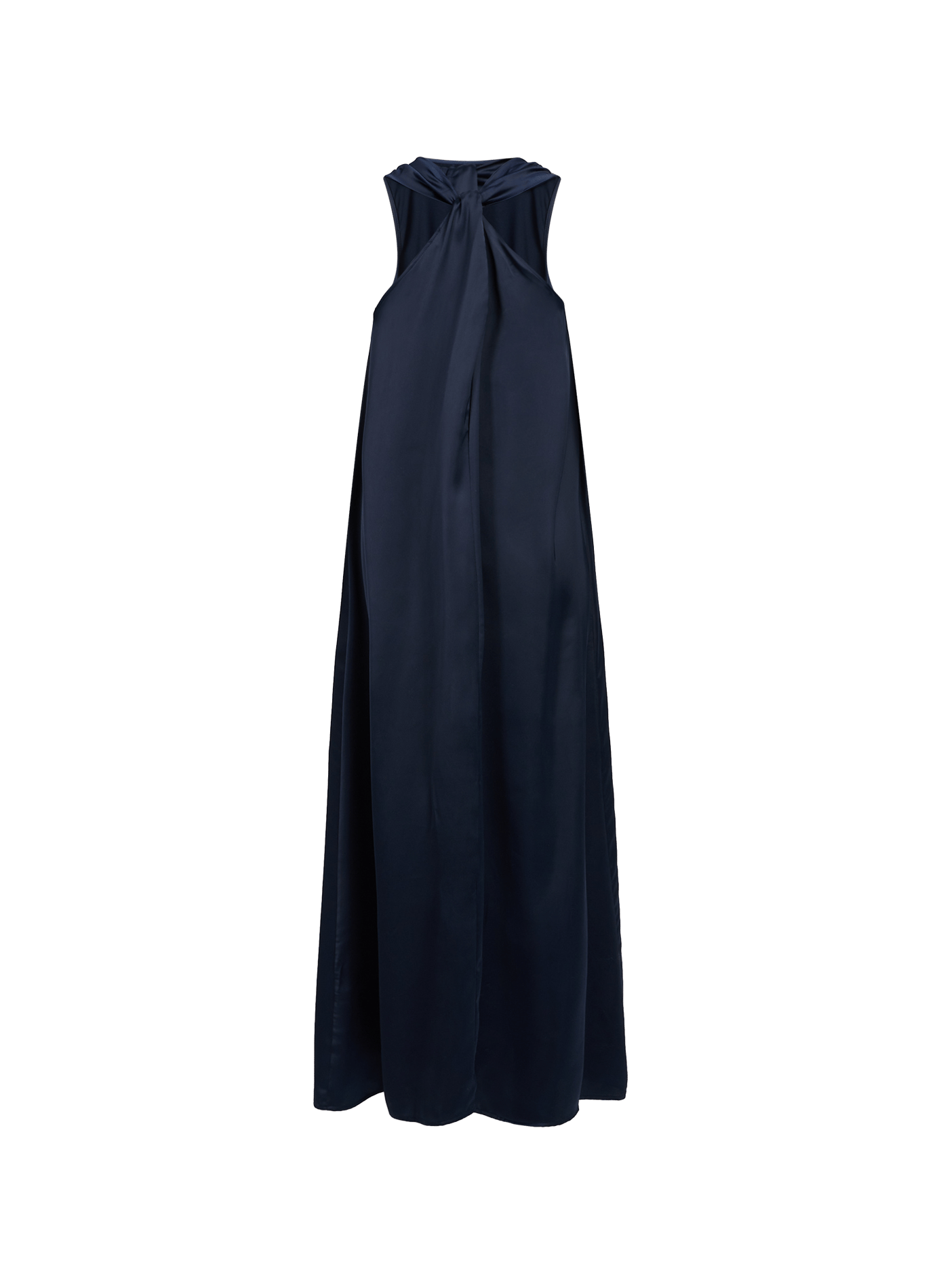 Satin sleeveless long dress VILA Blue