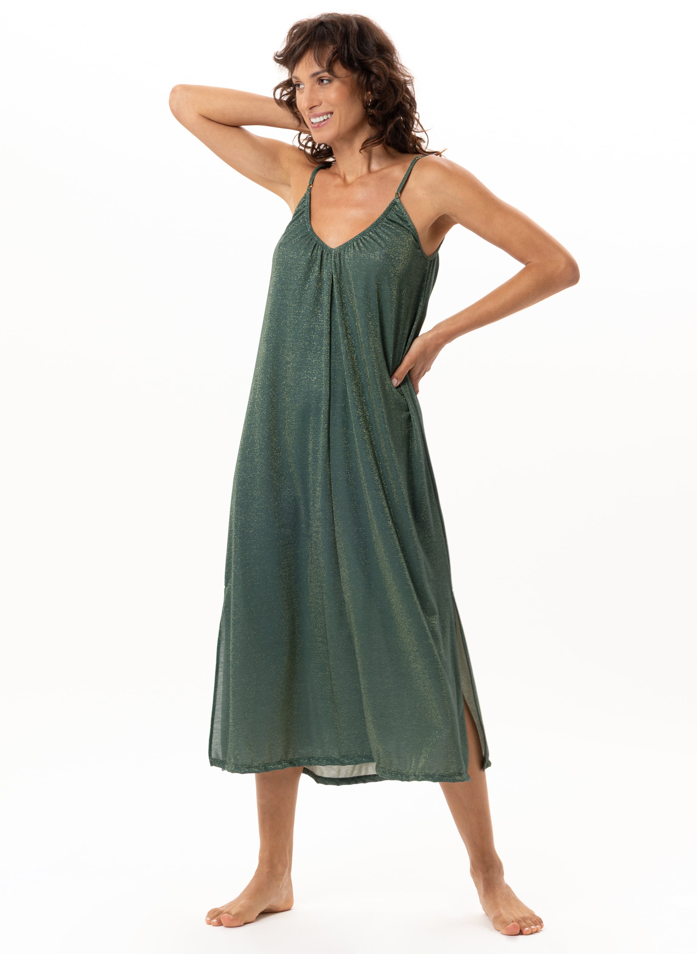 Robe en maille lurex coco 241 LE CHAT Vert