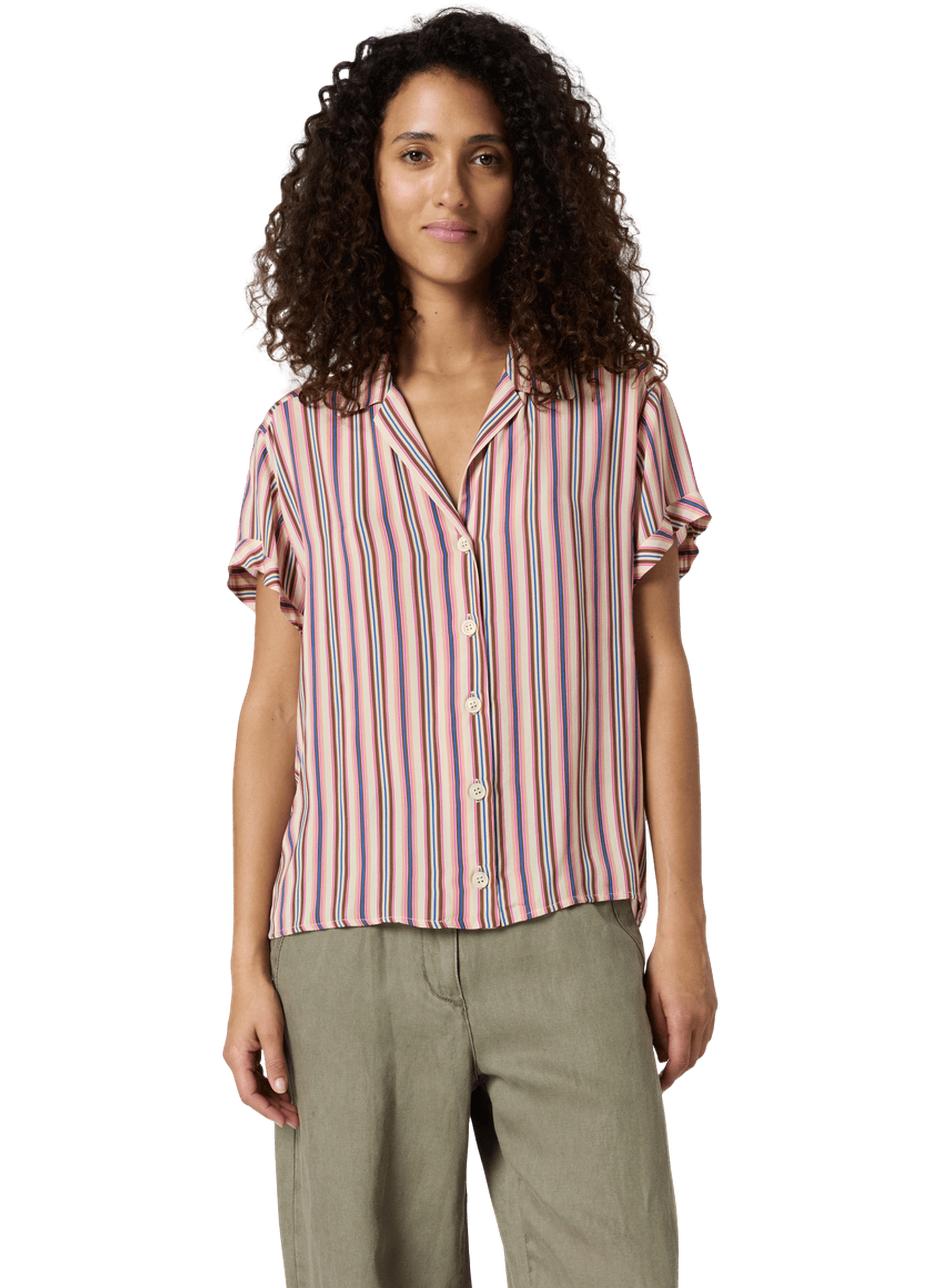 Chemise rayée à manches courtes - cindya GERARD DAREL Multicolore