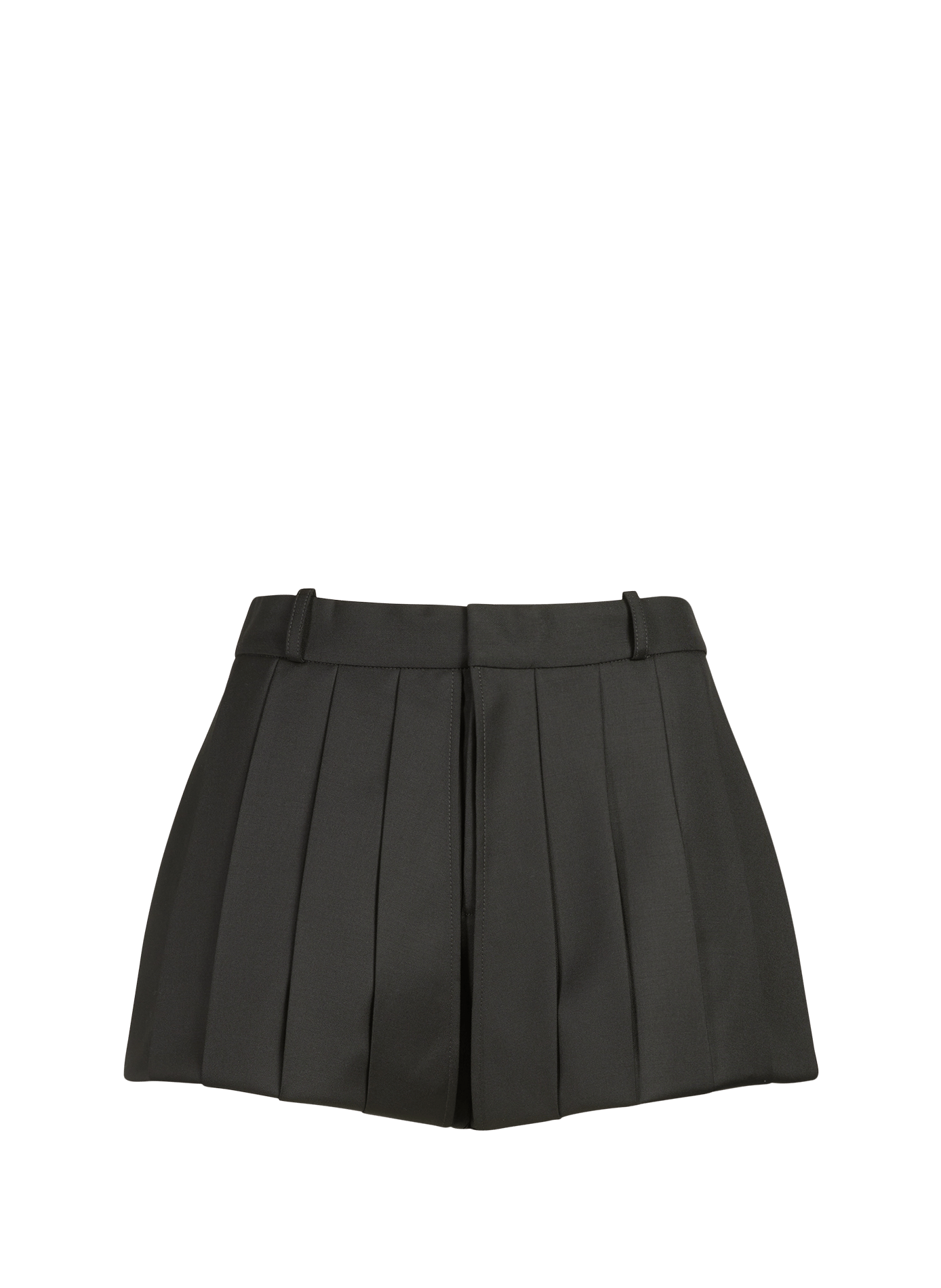 Korte hoge taille wollen rok COPERNI Zwart