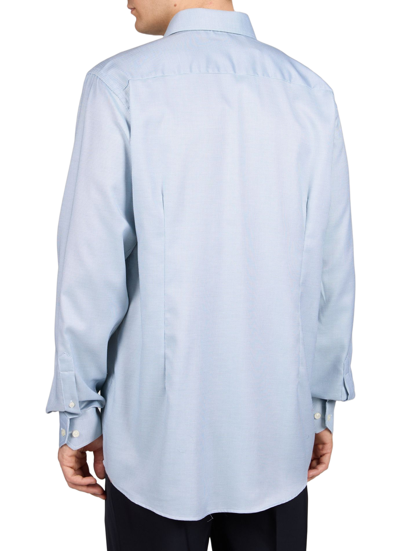 Chemise slim en coton ETON Vert