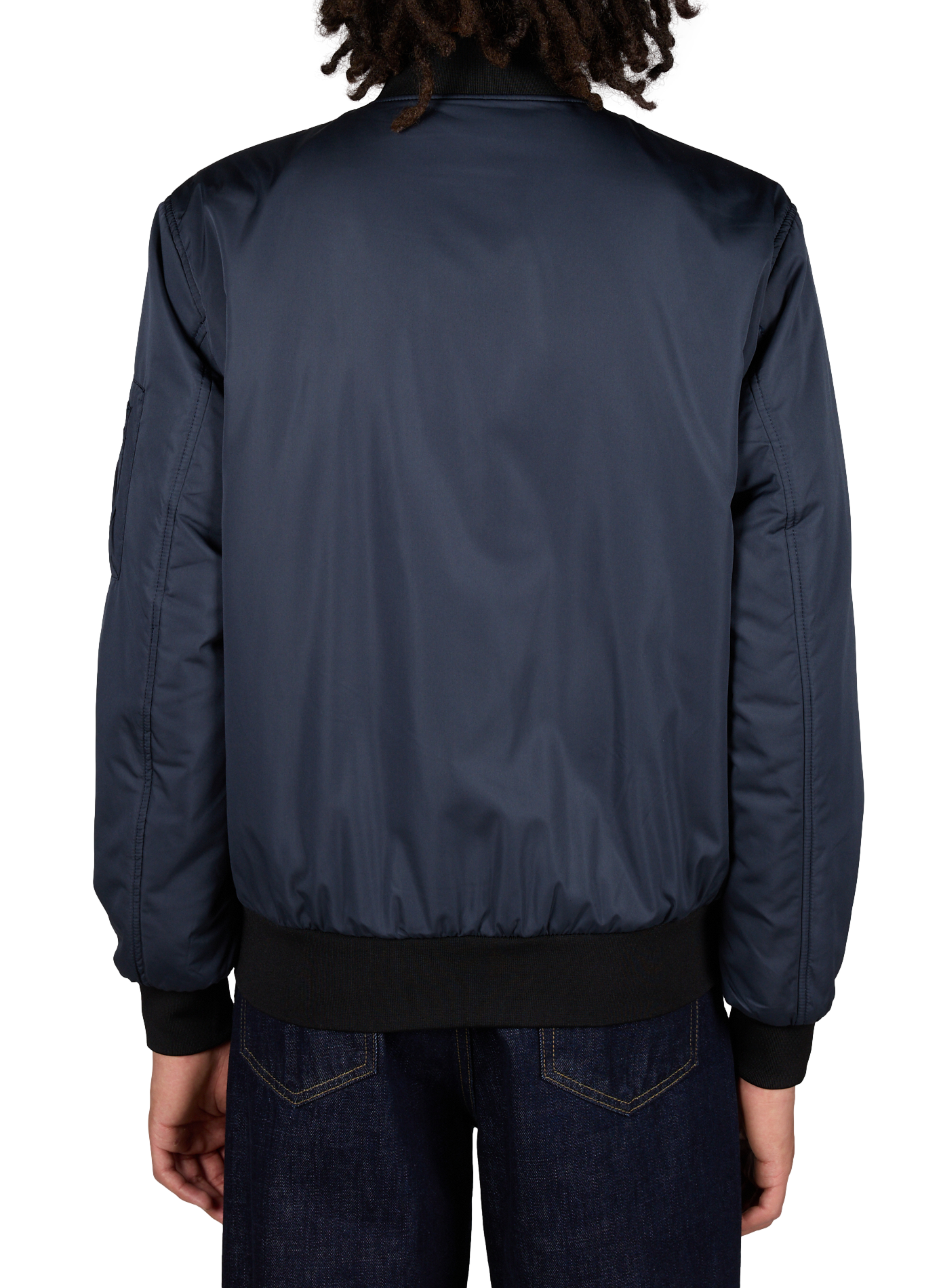 Bomber Max with logo embroidery on the chest Blue