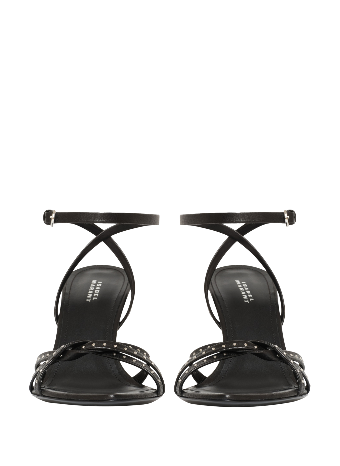 Adole lamb leather high heel sandals ISABEL MARANT Black