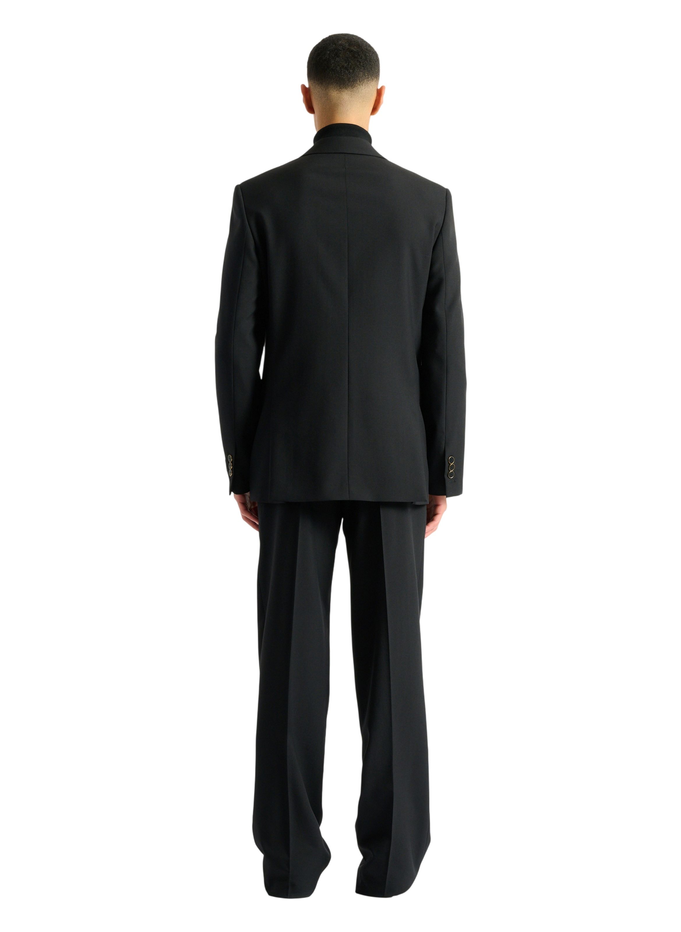 Veste 2 boutons en laine BALMAIN Noir