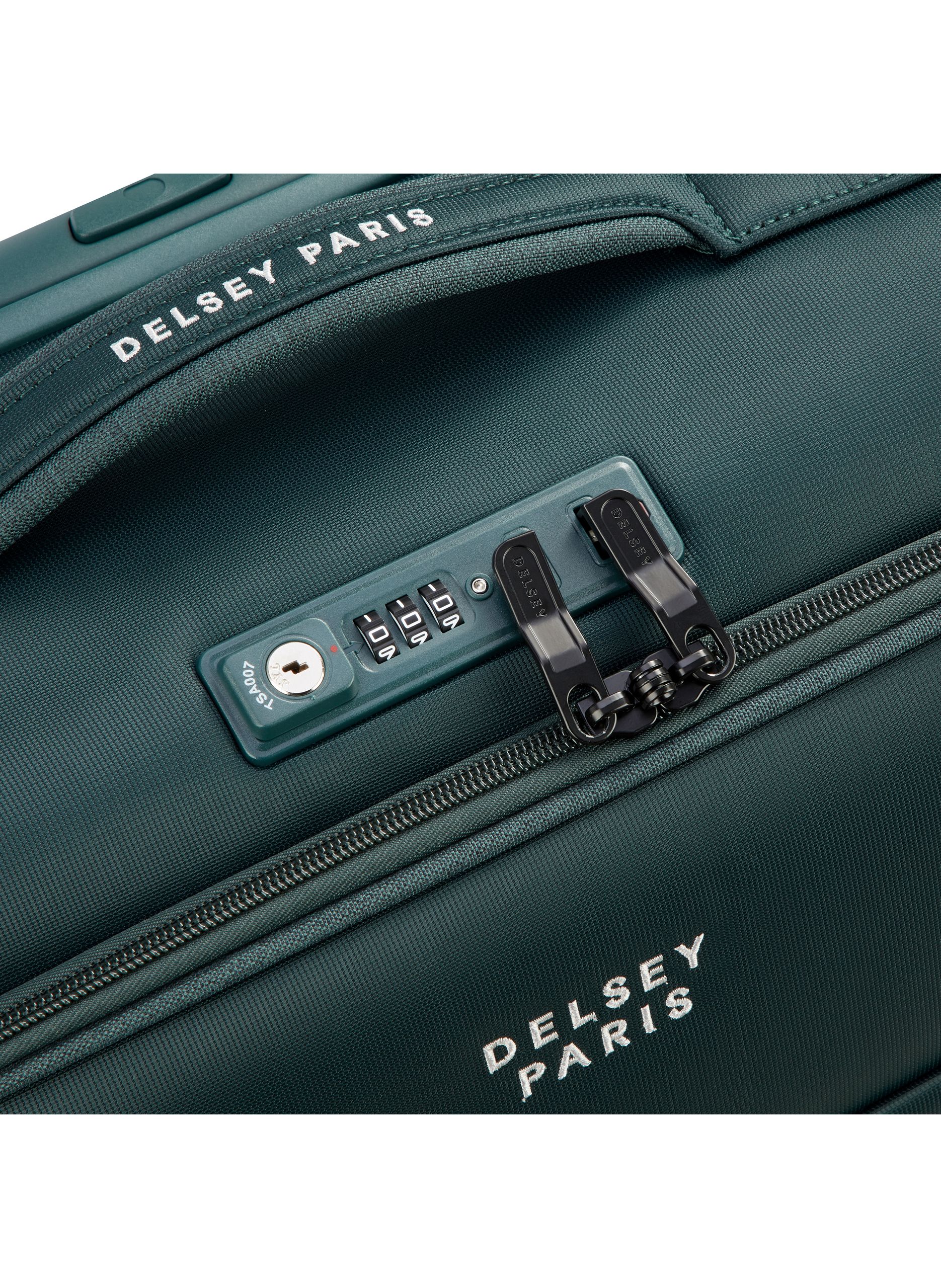 Valise cabine souple taille s - brochant 3 DELSEY PARIS Vert