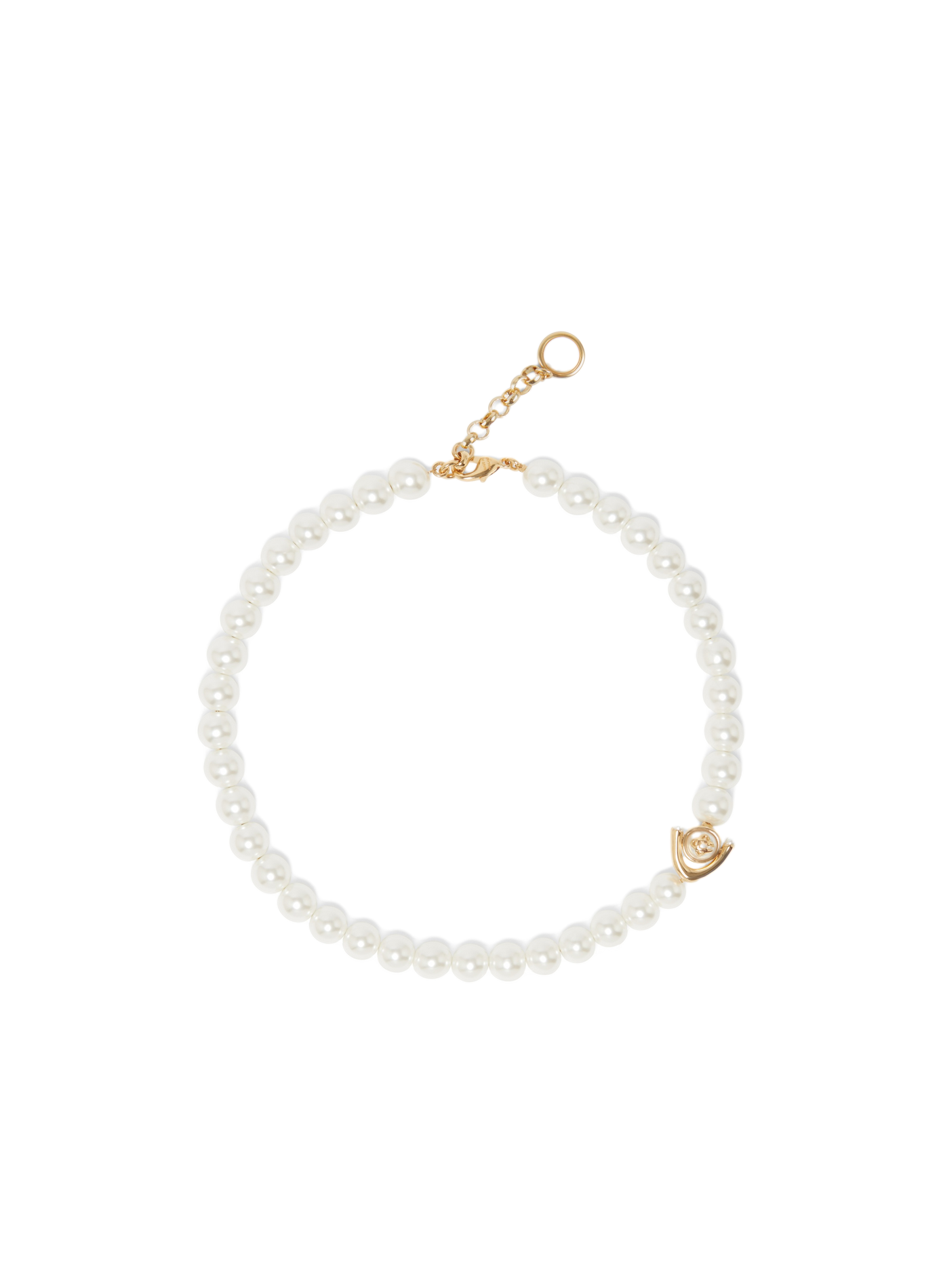 Collier ras de cou à perles CASABLANCA PARIS Doré
