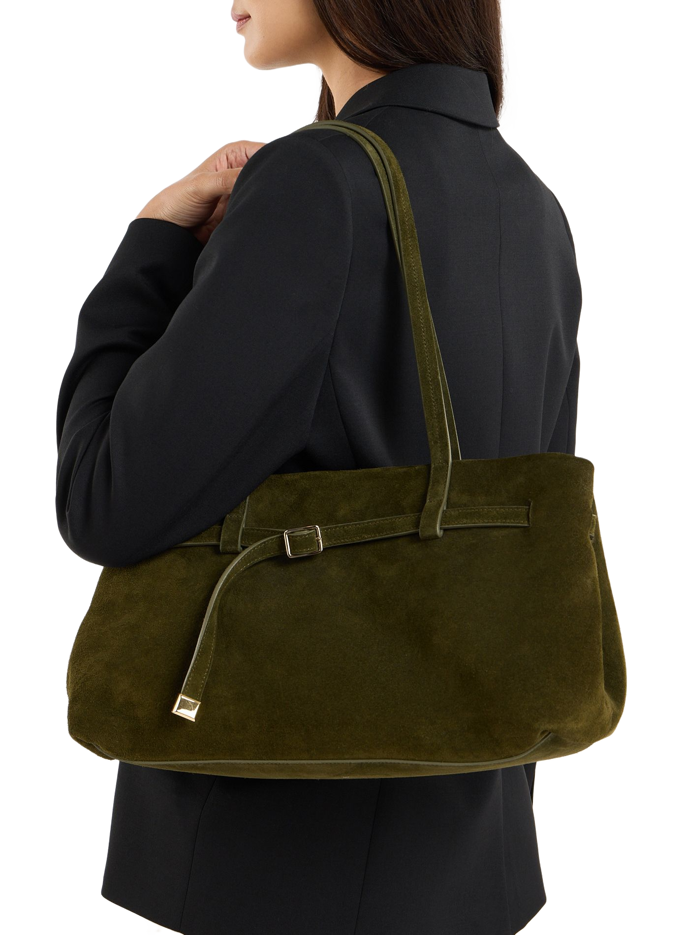 Sac porté épaule Ilen en cuir SAISON 1865 Kaki