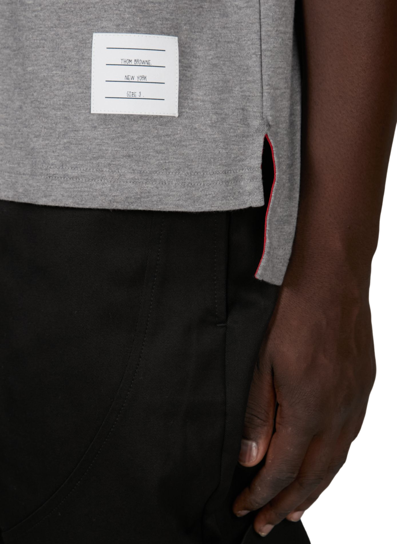 Katoenen T-shirt THOM BROWNE Grijs