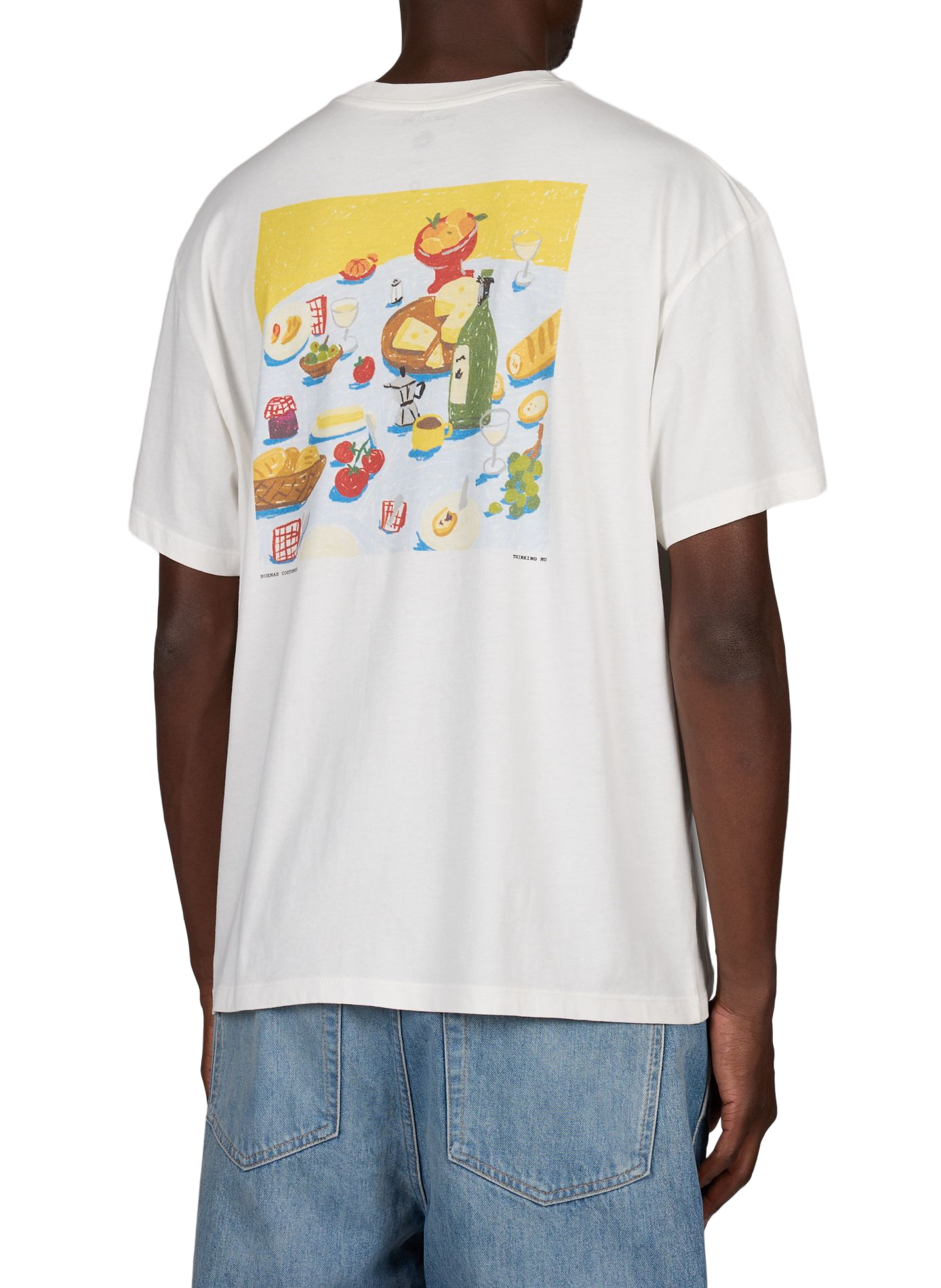 Printed cotton Aaron T-shirt THINKING MU White