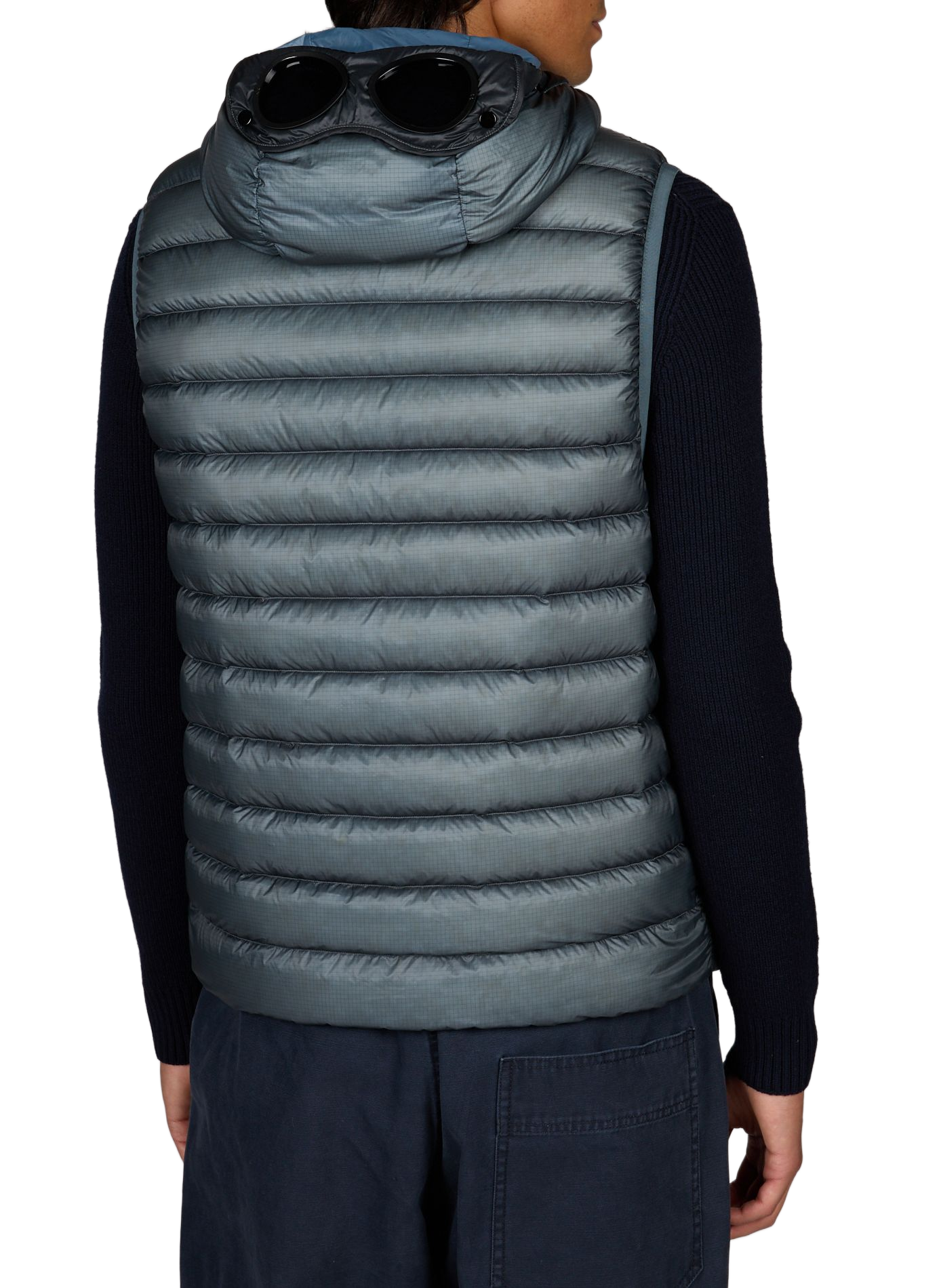 Bodywarmer met capuchon CP COMPANY Blauw