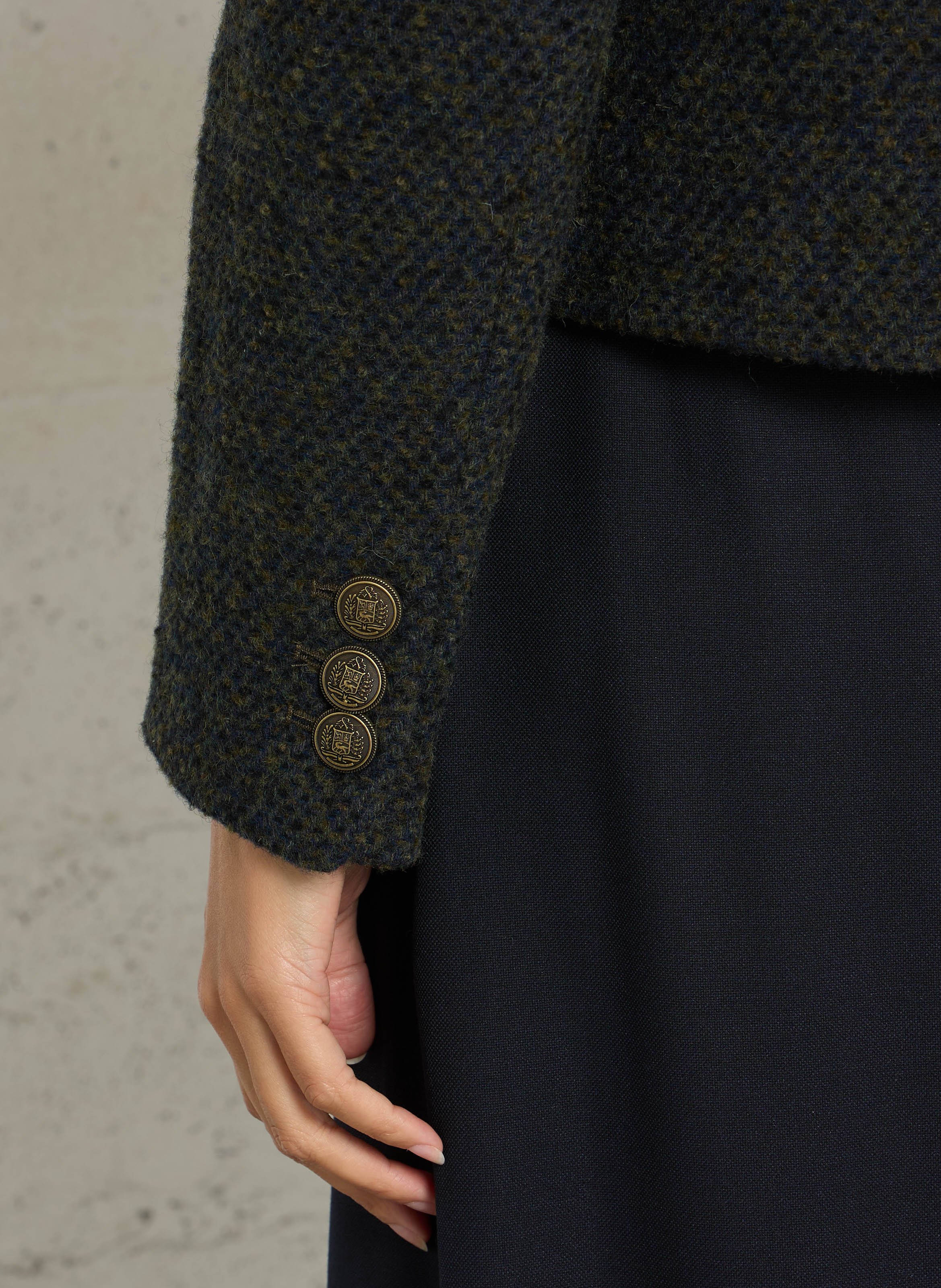 Veste droite en laine mélangée pia MAISON 123 Vert