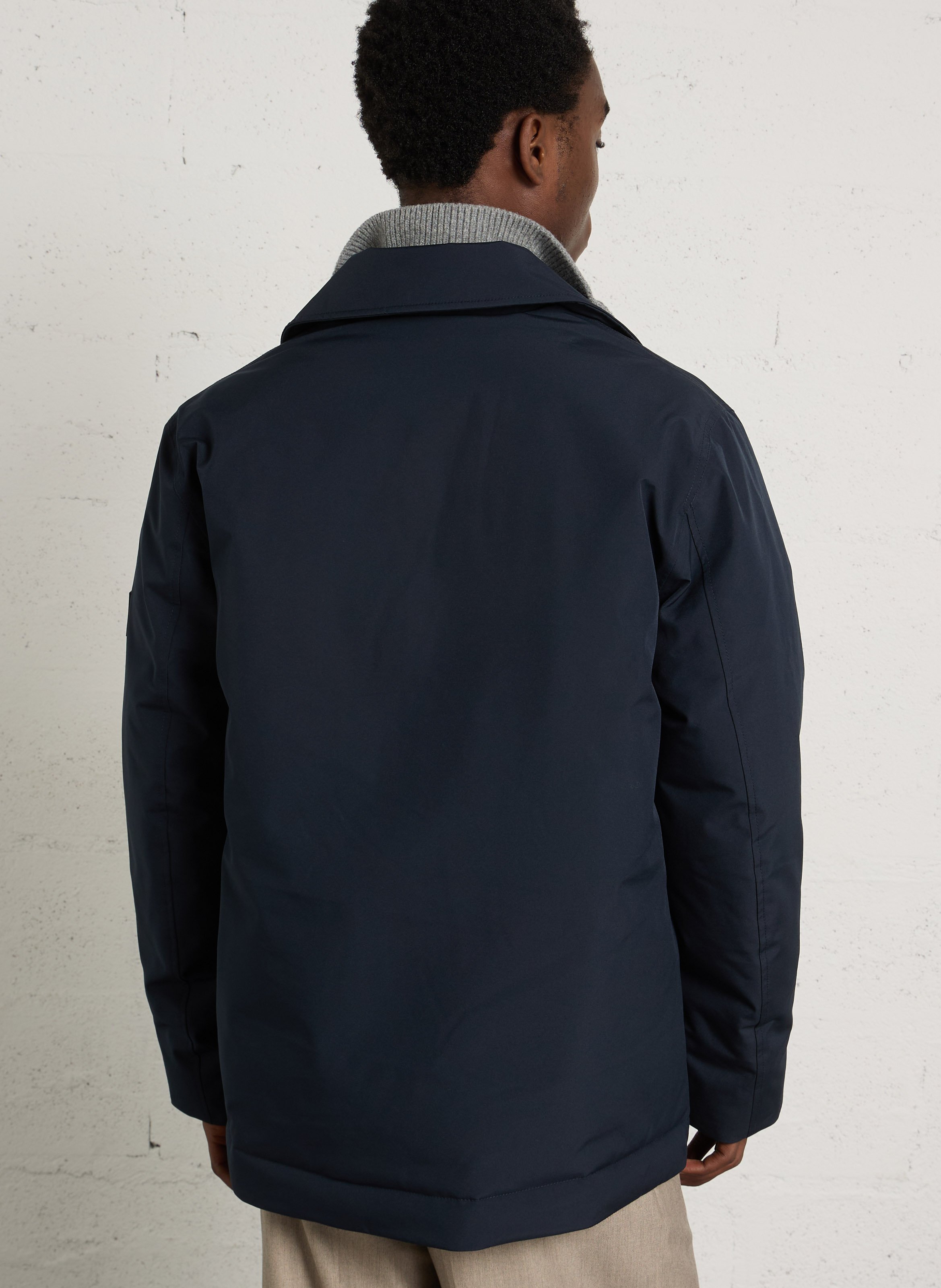 Manteau à double boutonnage uni ARMOR-LUX Bleu
