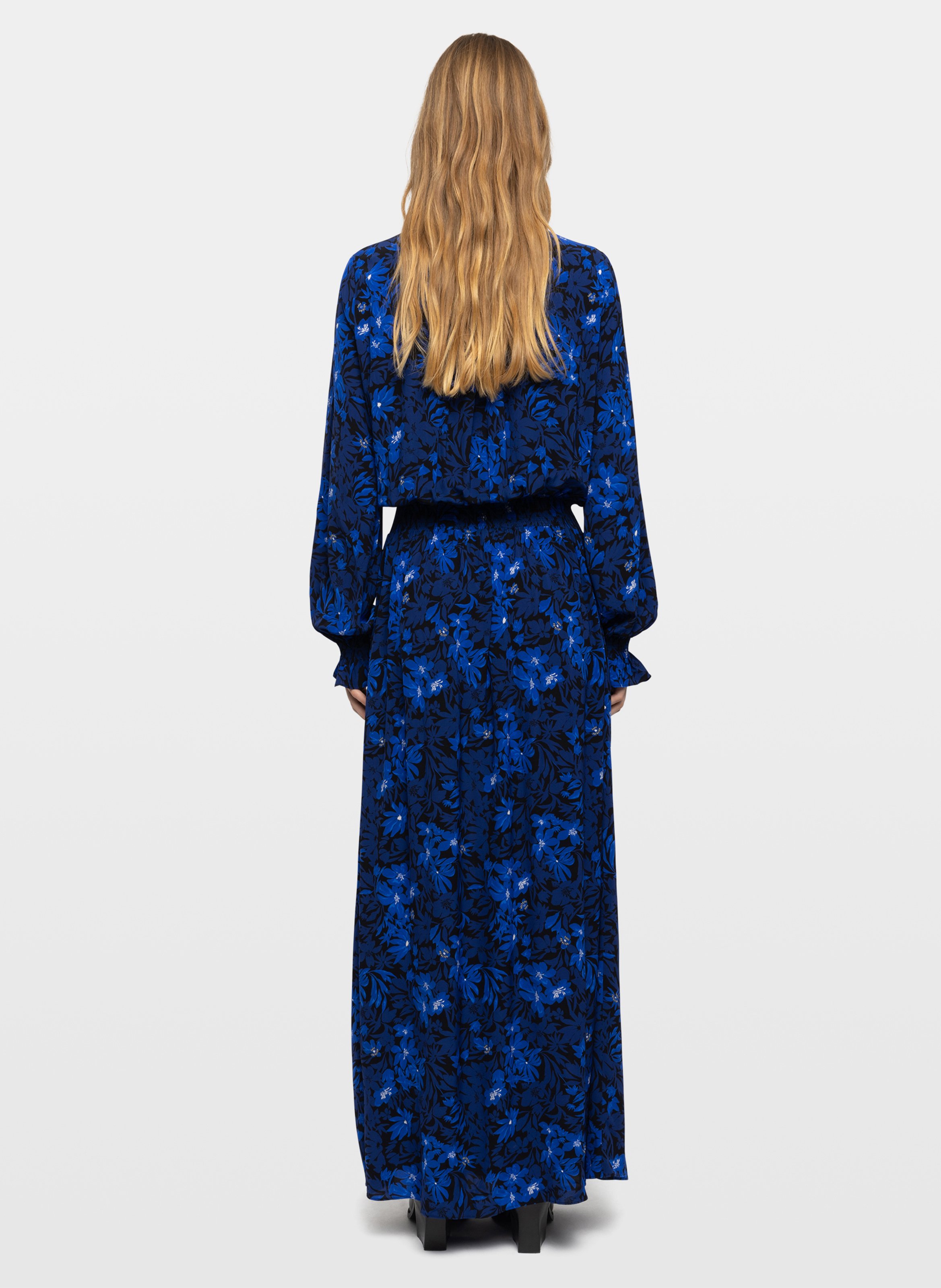 Robe longue ample imprimée rayado ZADIG&VOLTAIRE Bleu