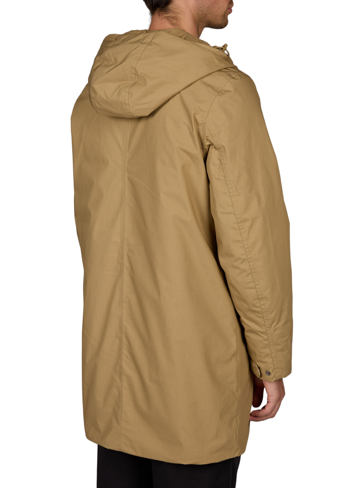 Parka droite en coton mélangé K-WAY Beige