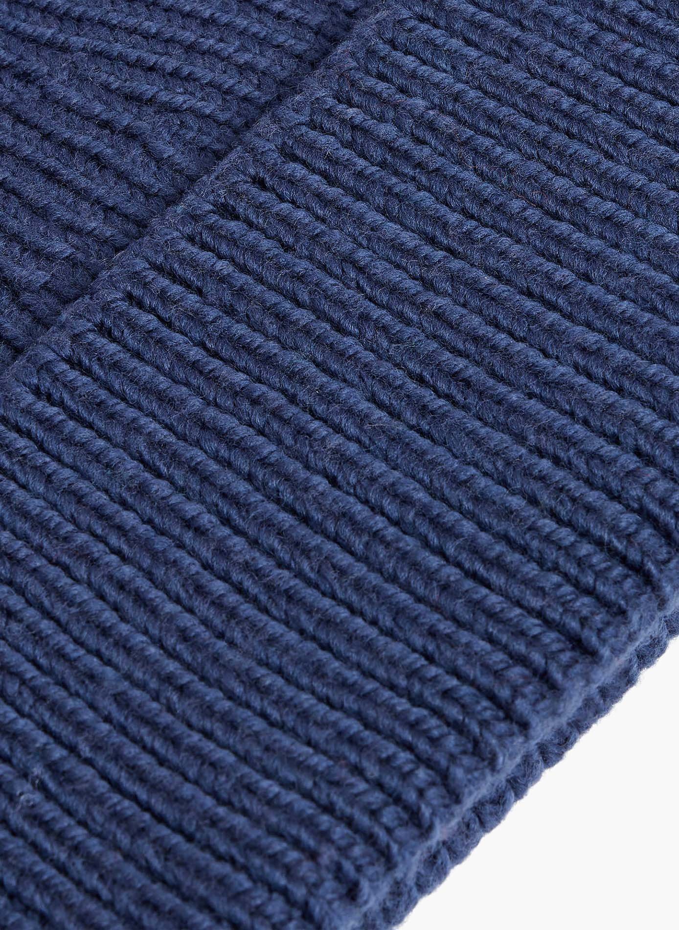 Bonnet knit beanie coupe regular FUSALP Bleu