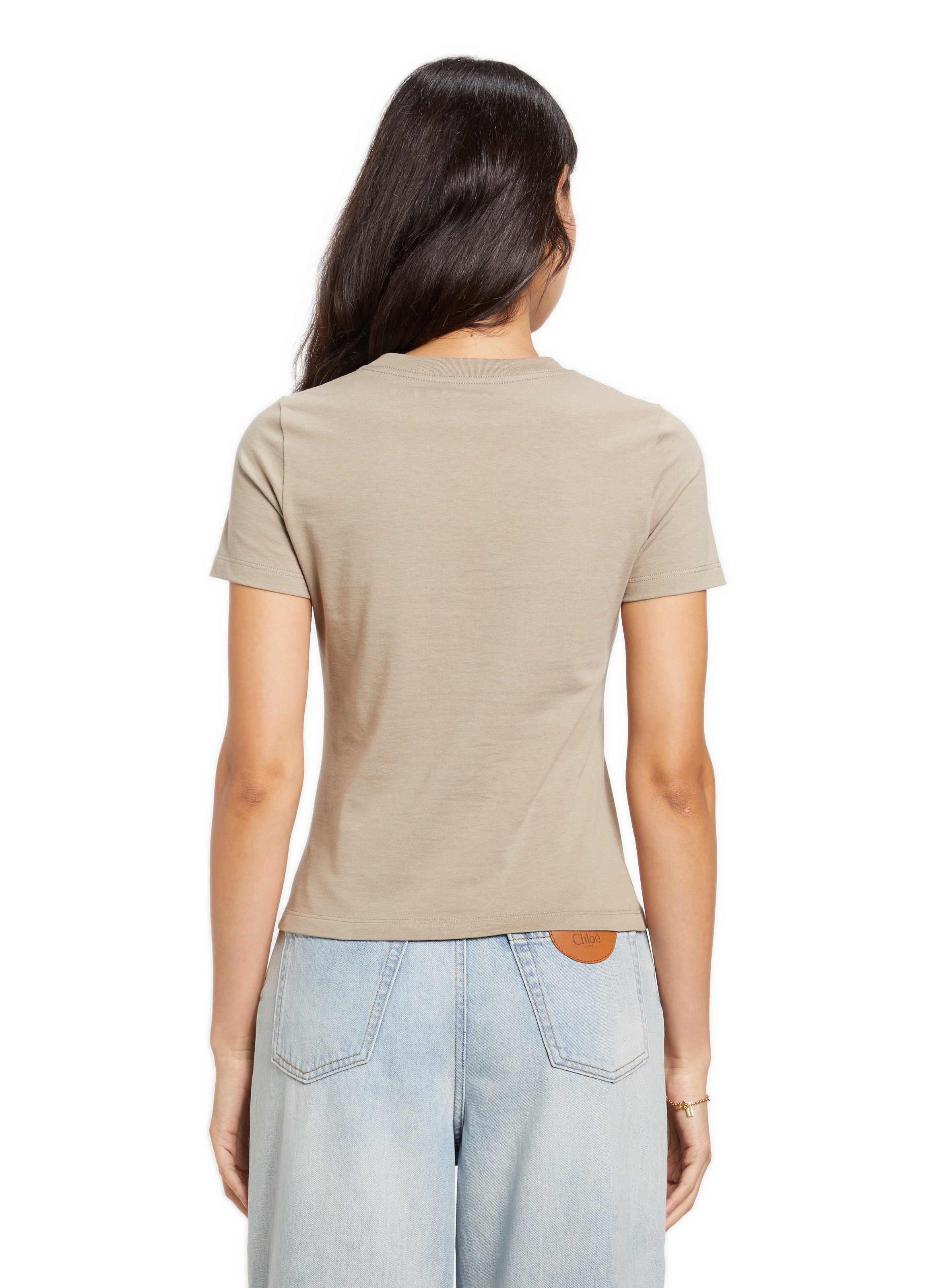 T-shirt en coton CHLOÉ Gris