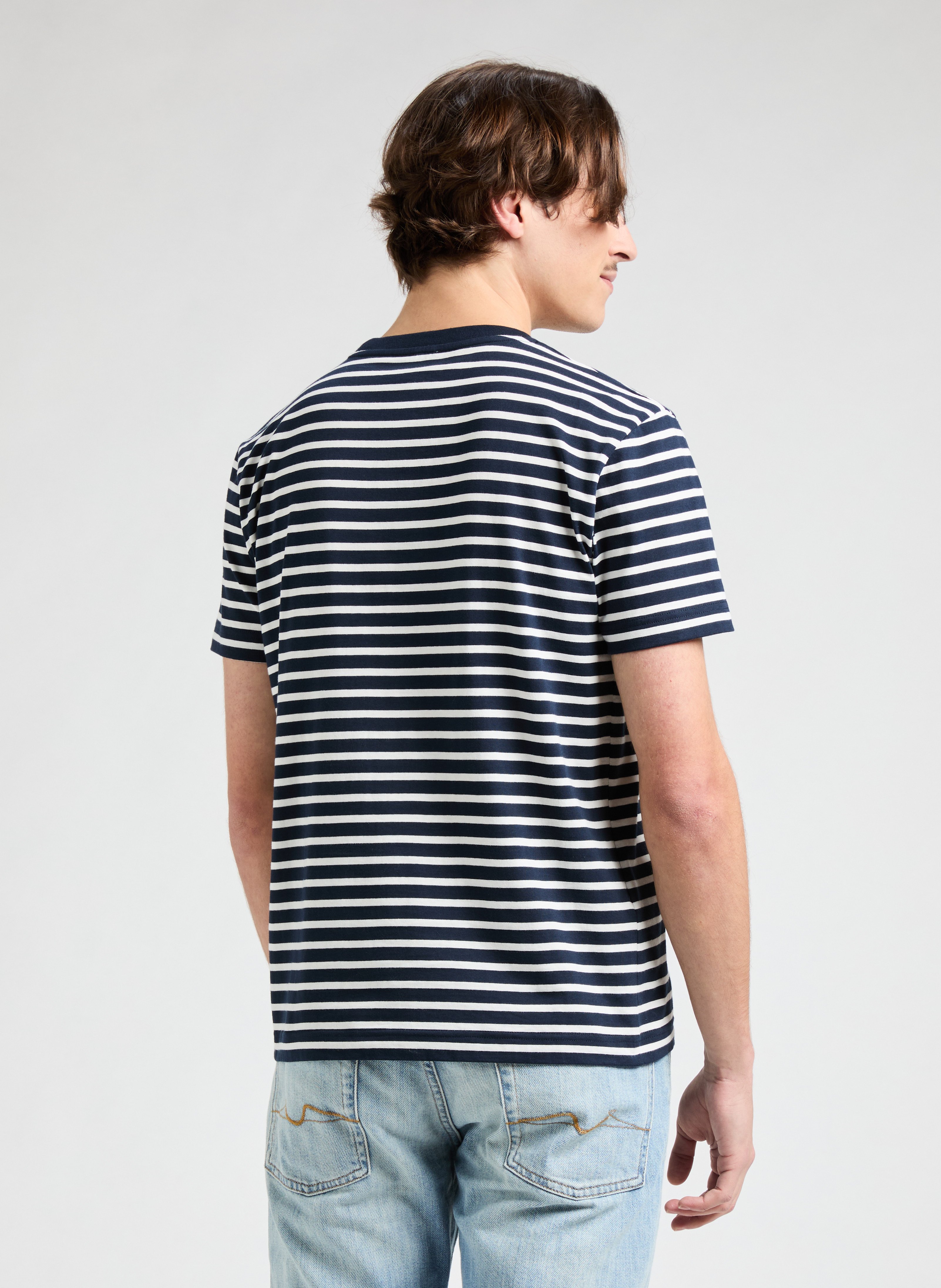 T-shirt à rayures AU PRINTEMPS PARIS Bleu