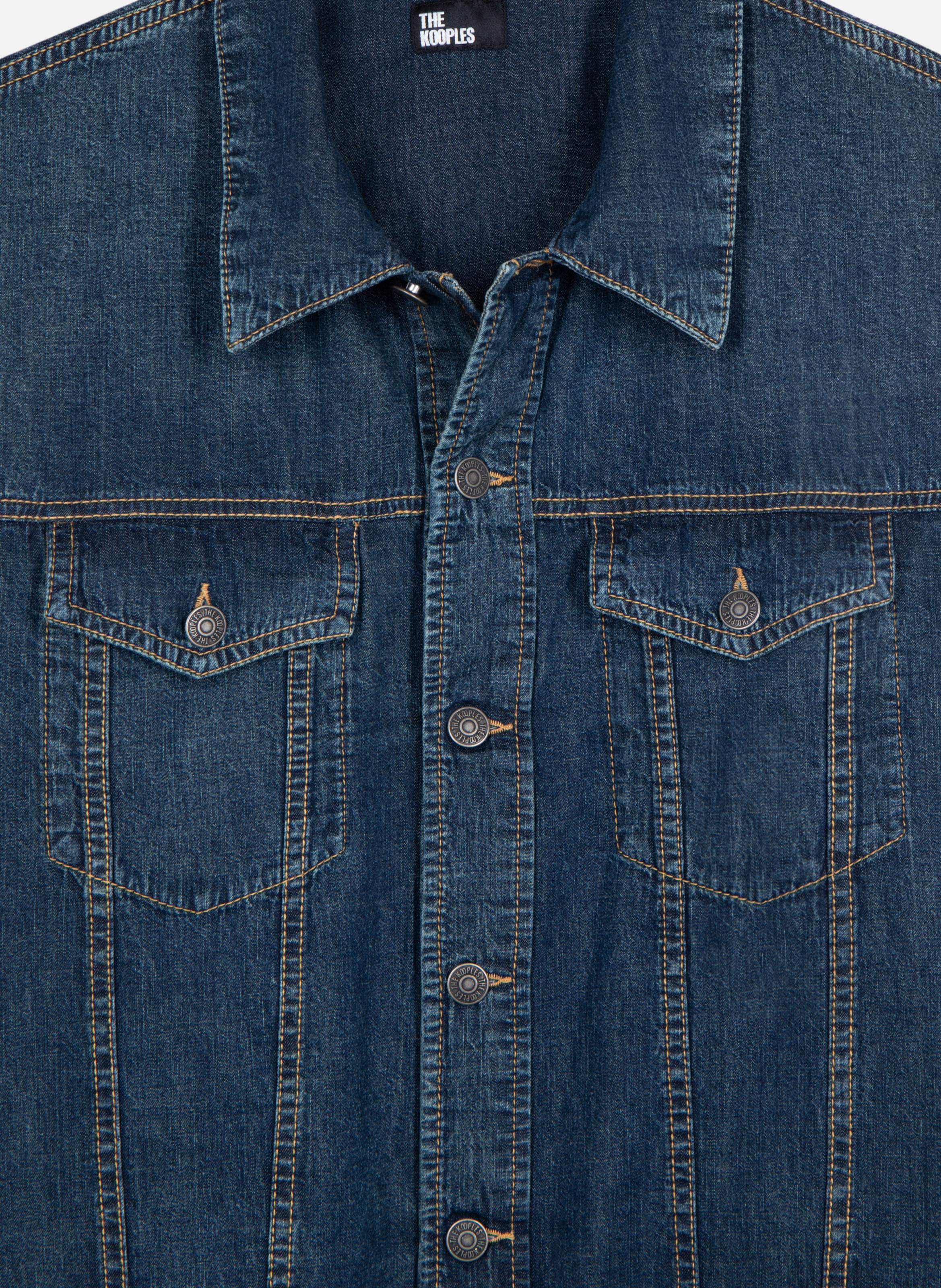 Chemise manches longues en denim THE KOOPLES Bleu