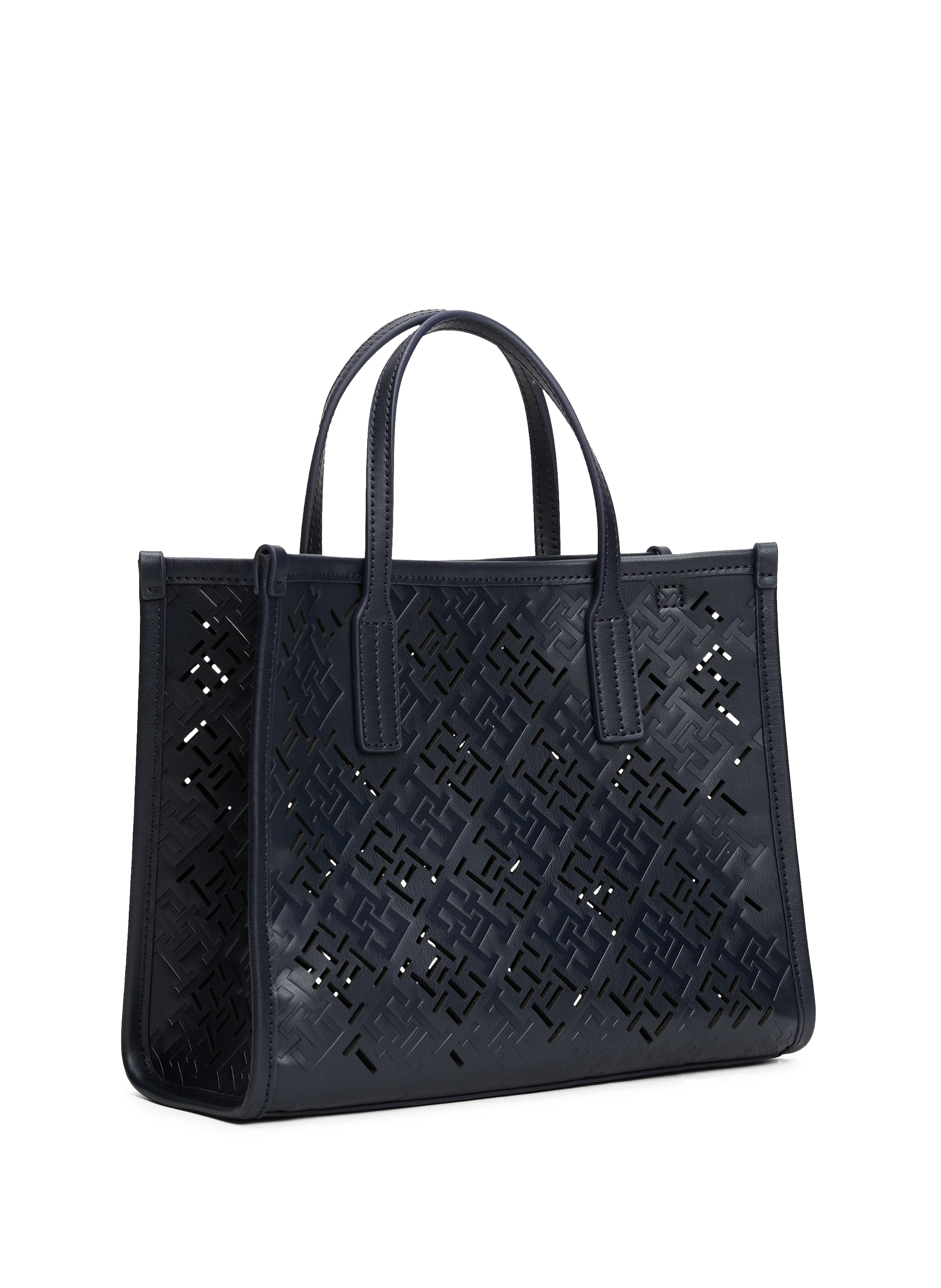 City monogram handbag TOMMY HILFIGER Blue