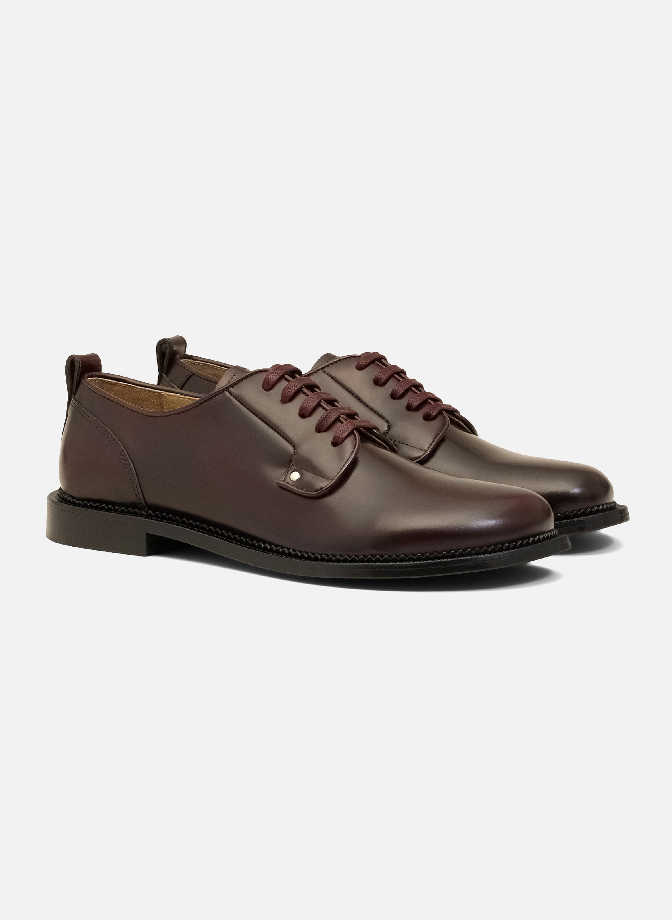 Derbies a bout anatomique en cuir AMI PARIS Rouge