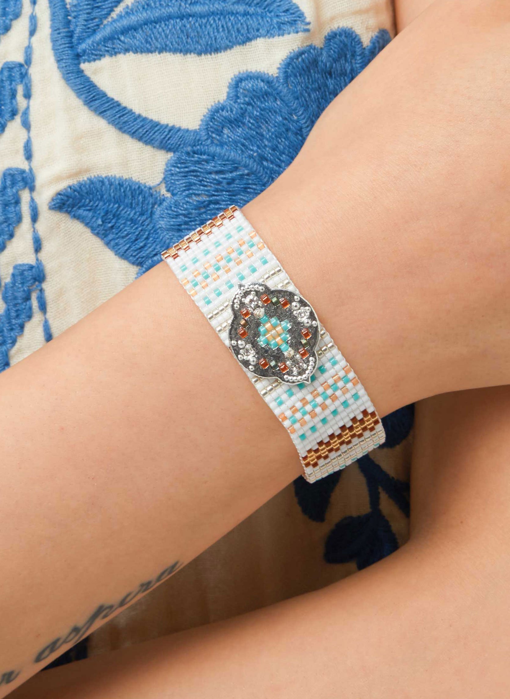 Bracelet avec perles alonzo HIPANEMA Argent