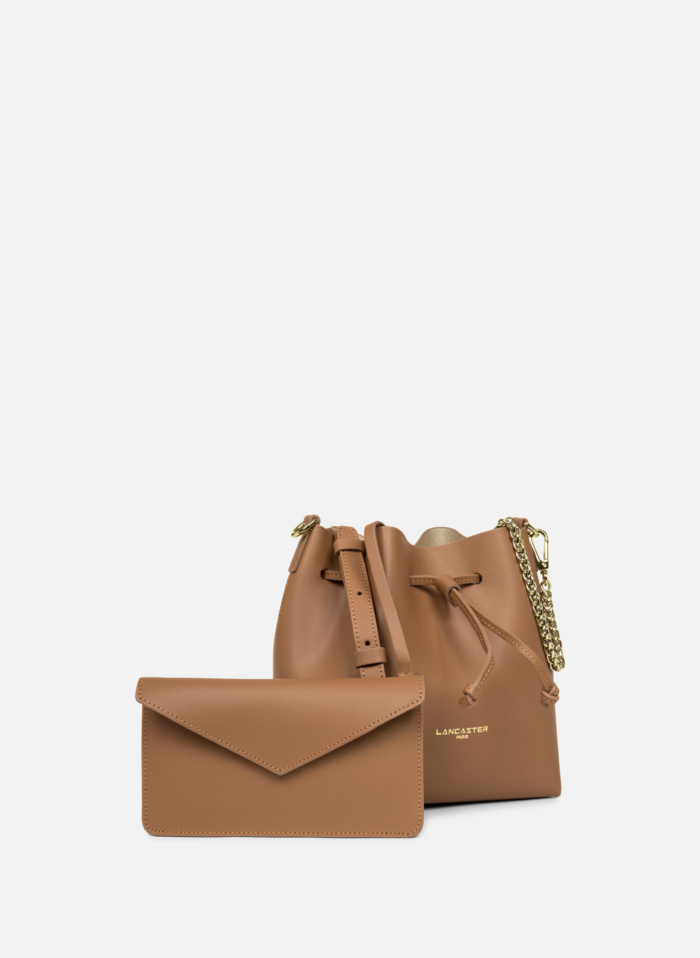Small bucket bag - Pur & Element City LANCASTER Brown