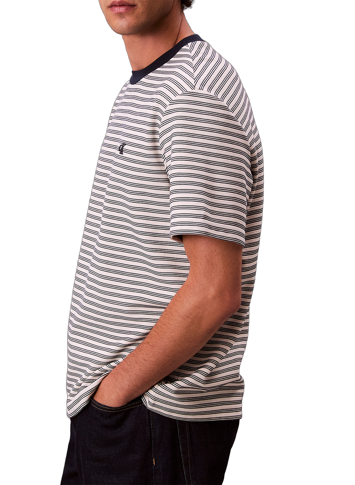 Striped T-shirt CALVIN KLEIN Beige