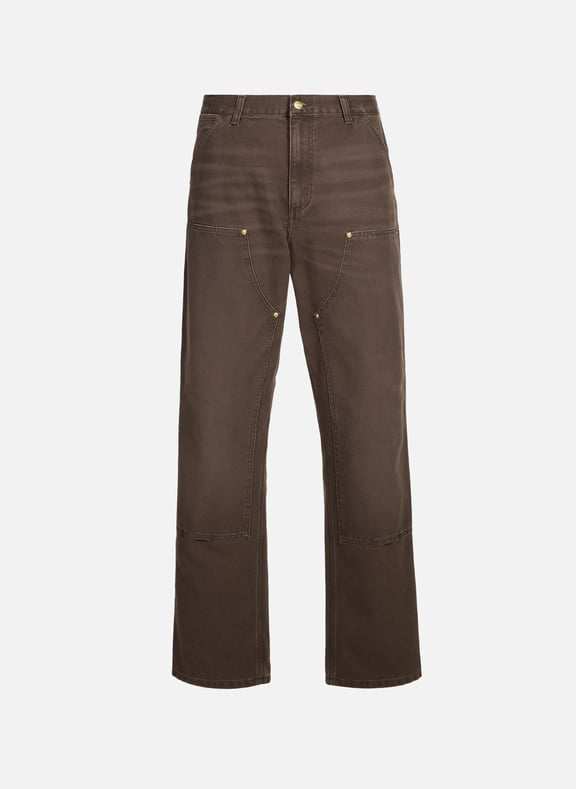 Pantalon droit en coton Marron by CARHARTT WIP CARHARTT WIP Pantalon droit en coton Marron