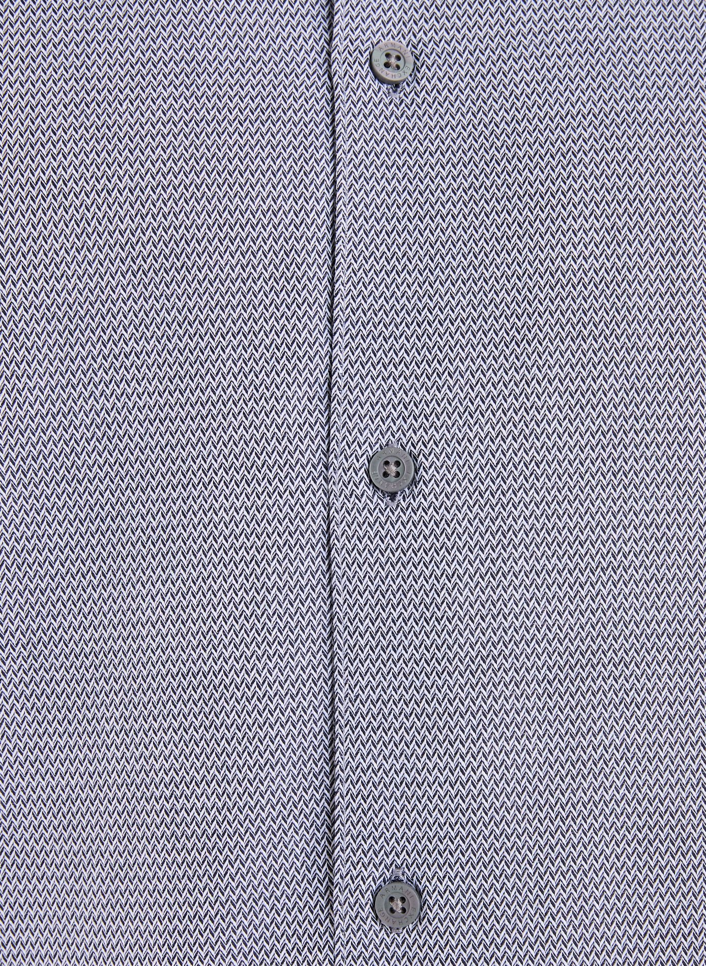 Chemise col classique manches contrastantes en coton ARMANI EXCHANGE Black