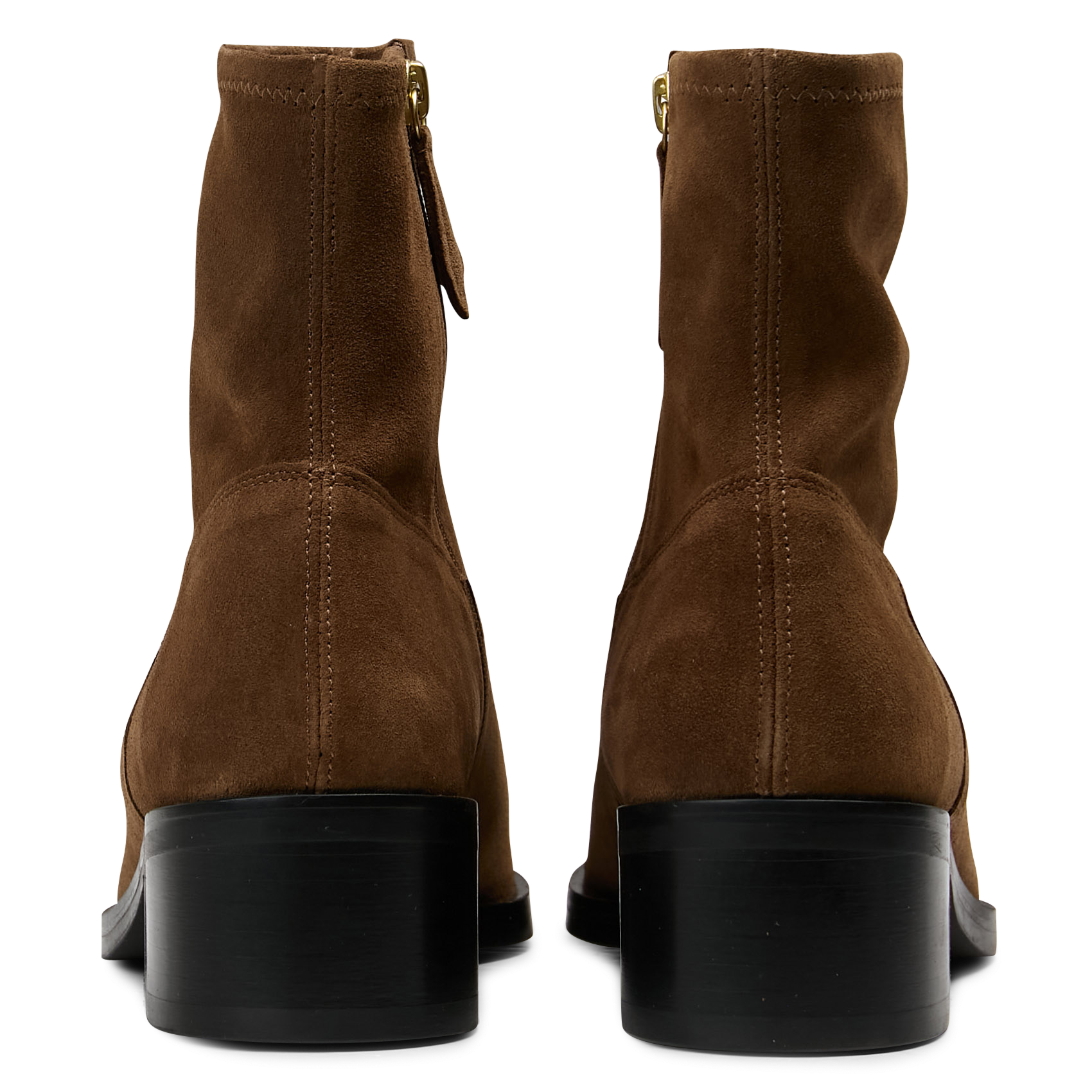 Bottines en cuir velours n°167 RIVECOUR Marron