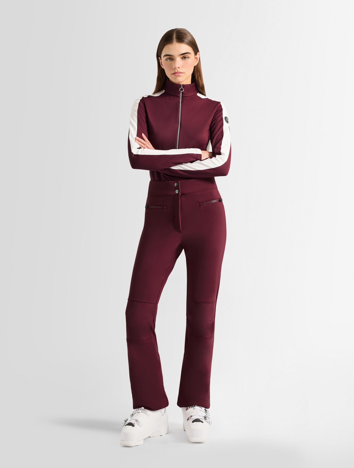 FUSALP Sous pull negam col montant Rouge