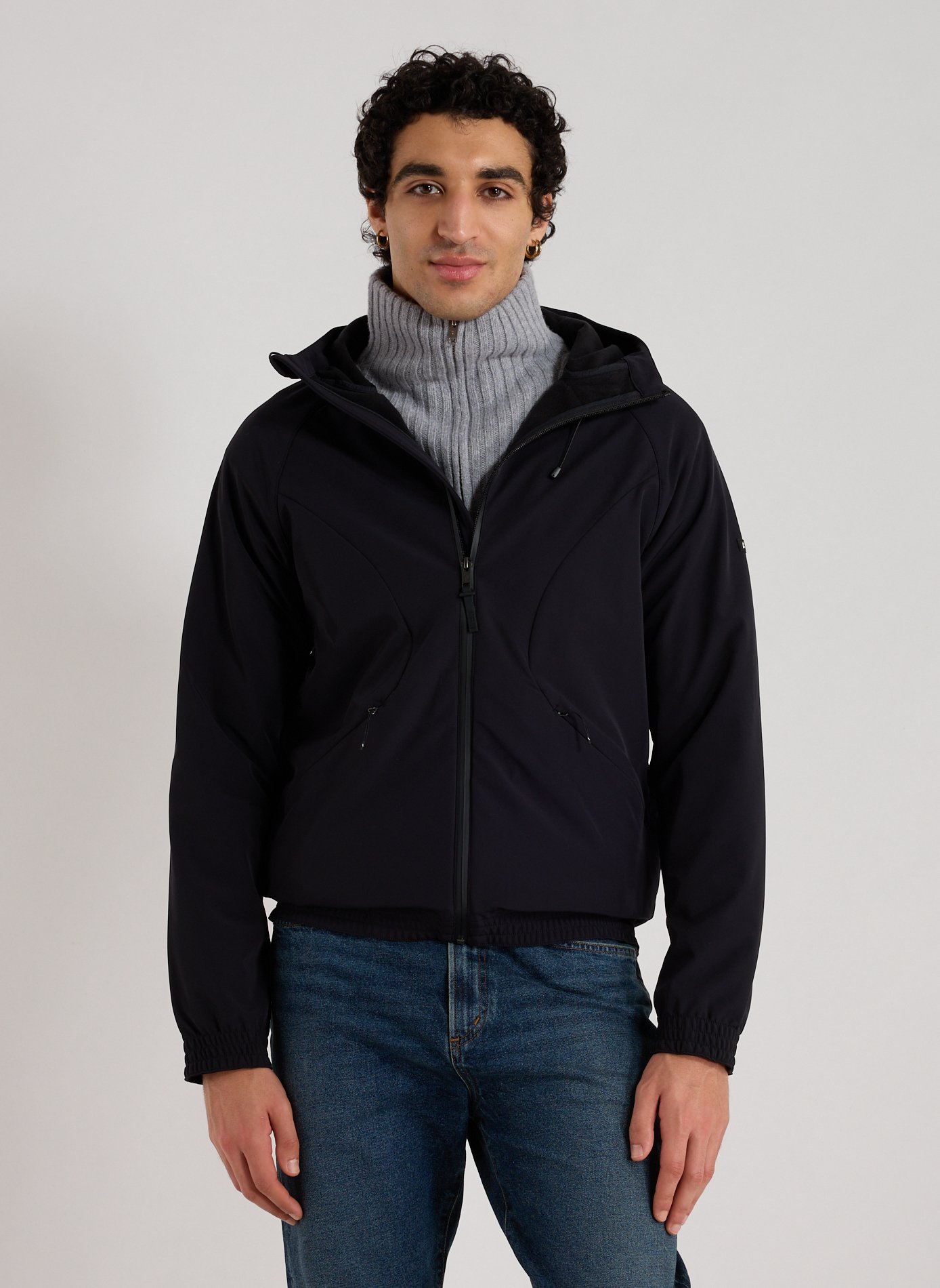 AIGLE Blouson à capuche Noir