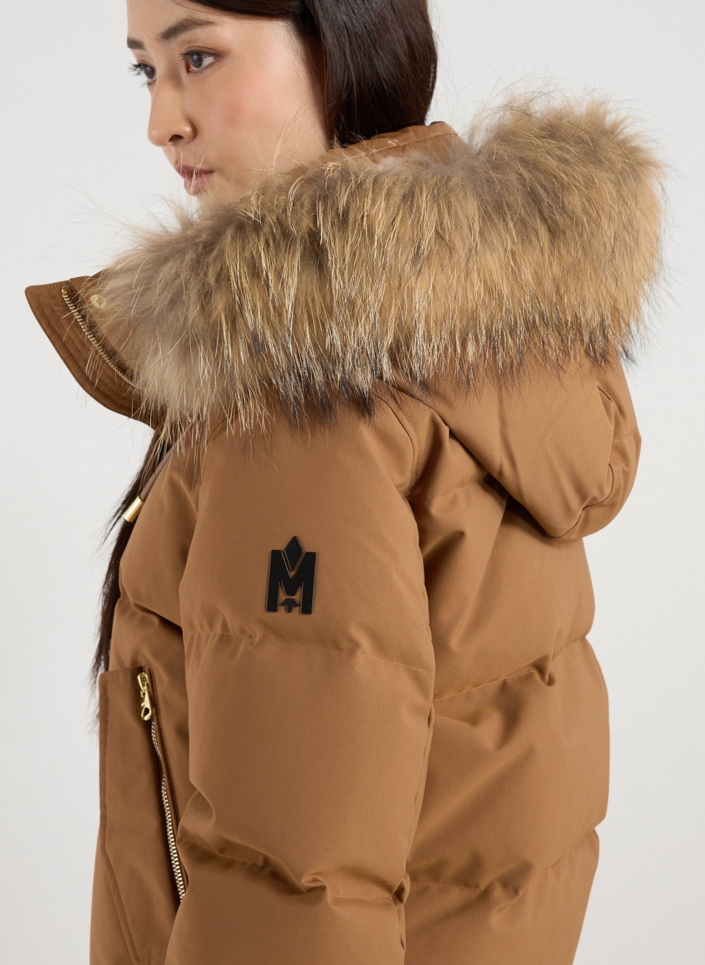 Quilted hooded jacket MACKAGE Brown