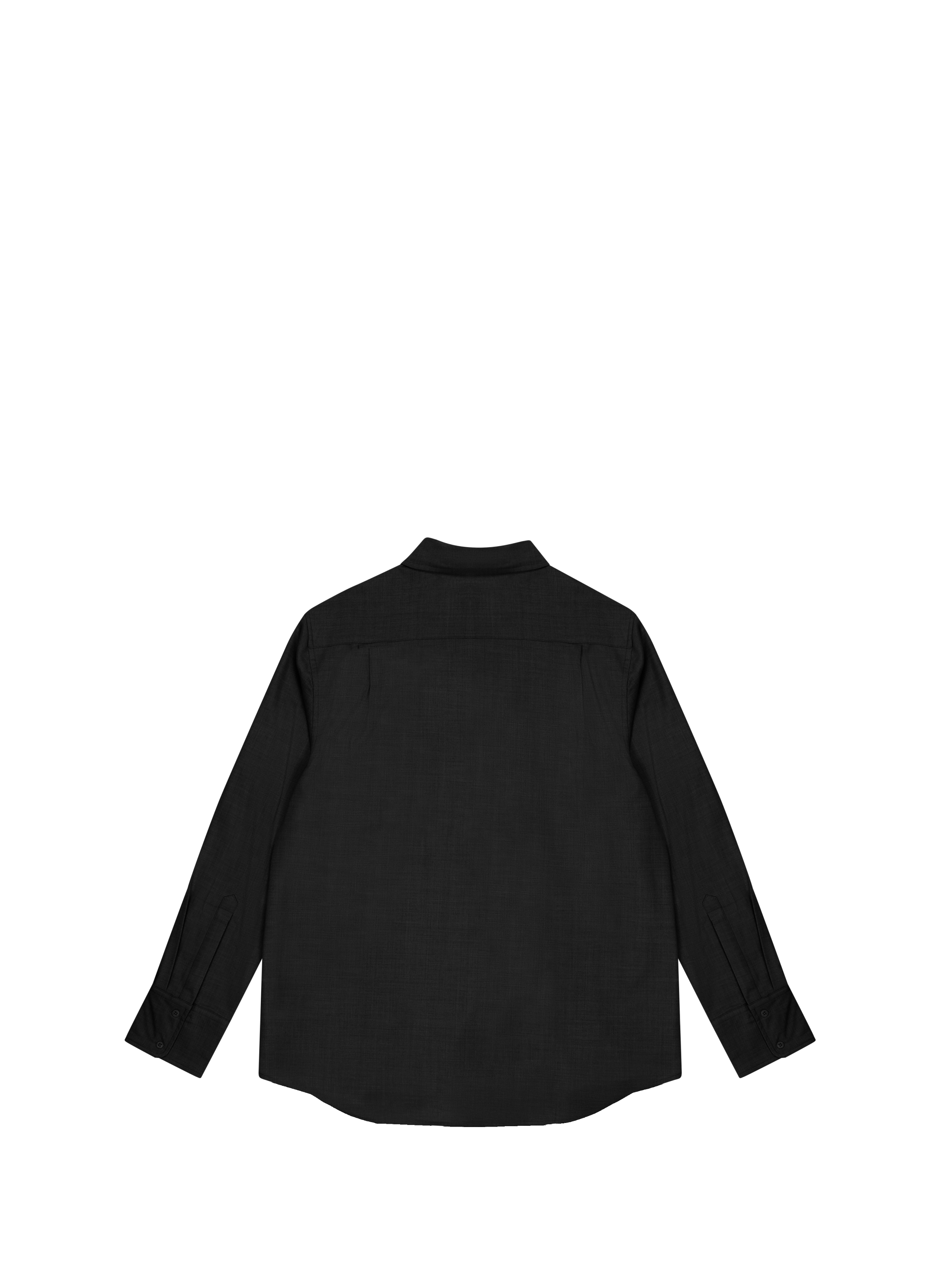 Chemise droite en laine mélangée ENTIRE STUDIOS Noir