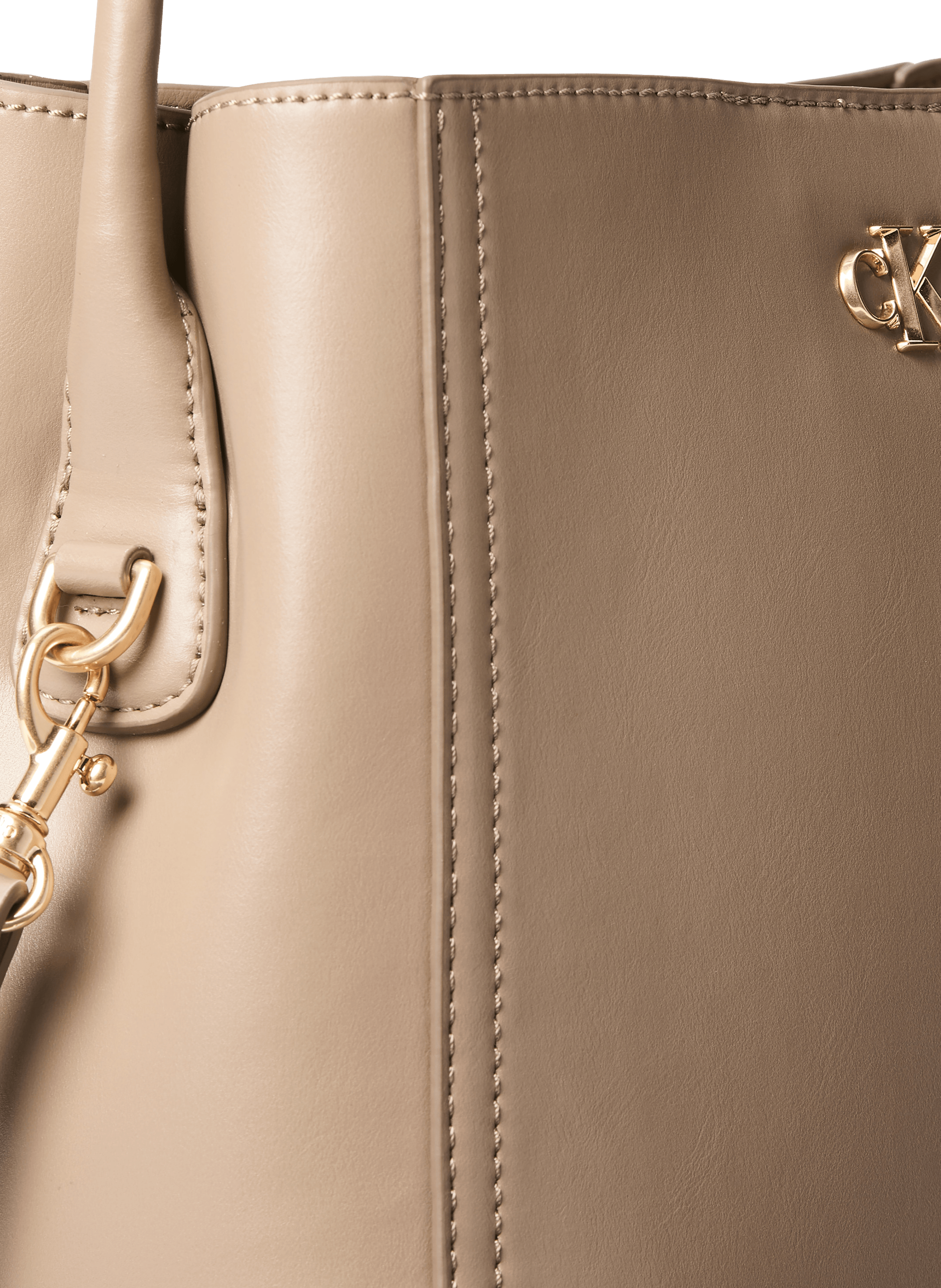 Solid bucket bag Beige