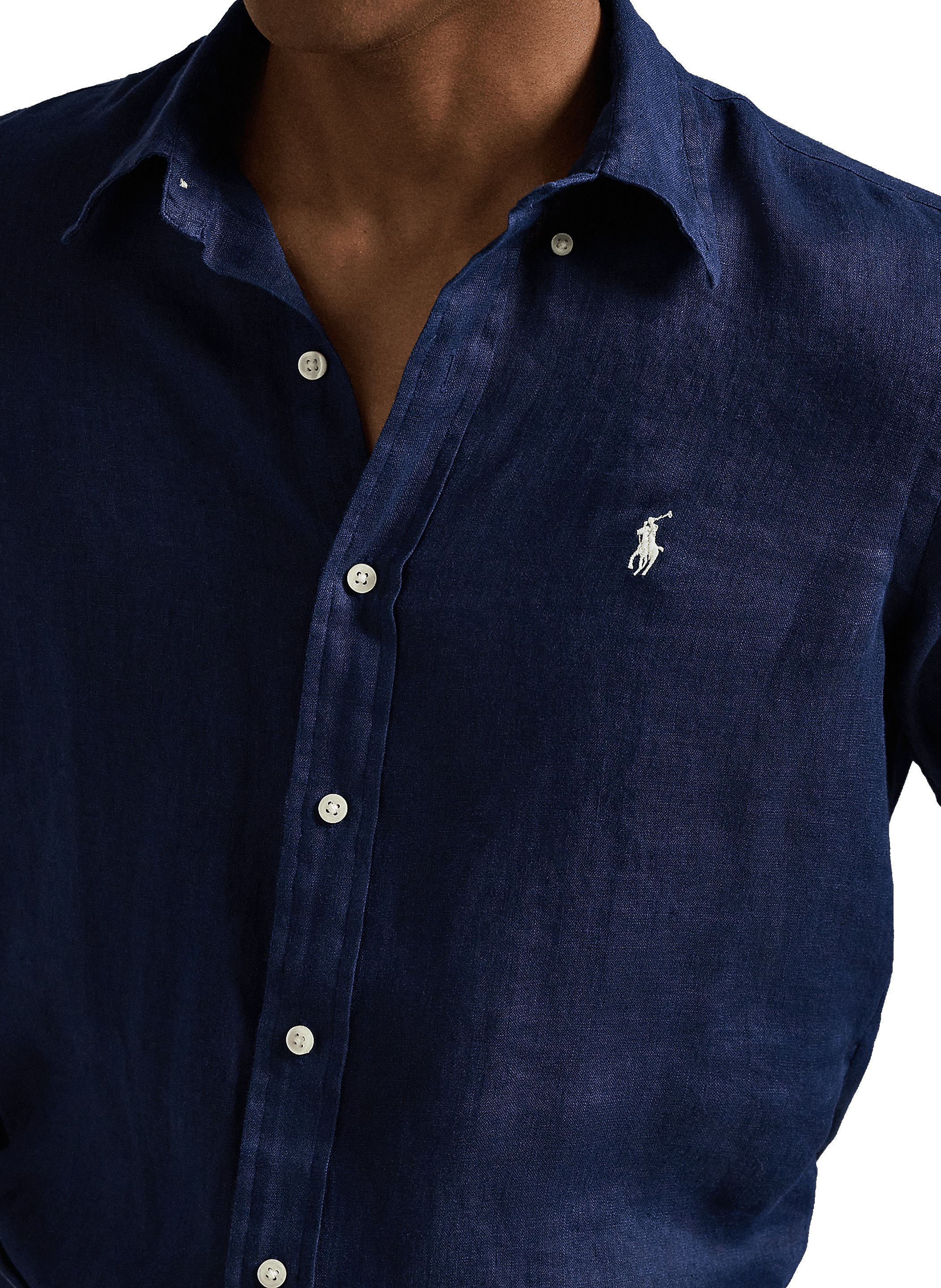 Chemise en lin POLO RALPH LAUREN Bleu