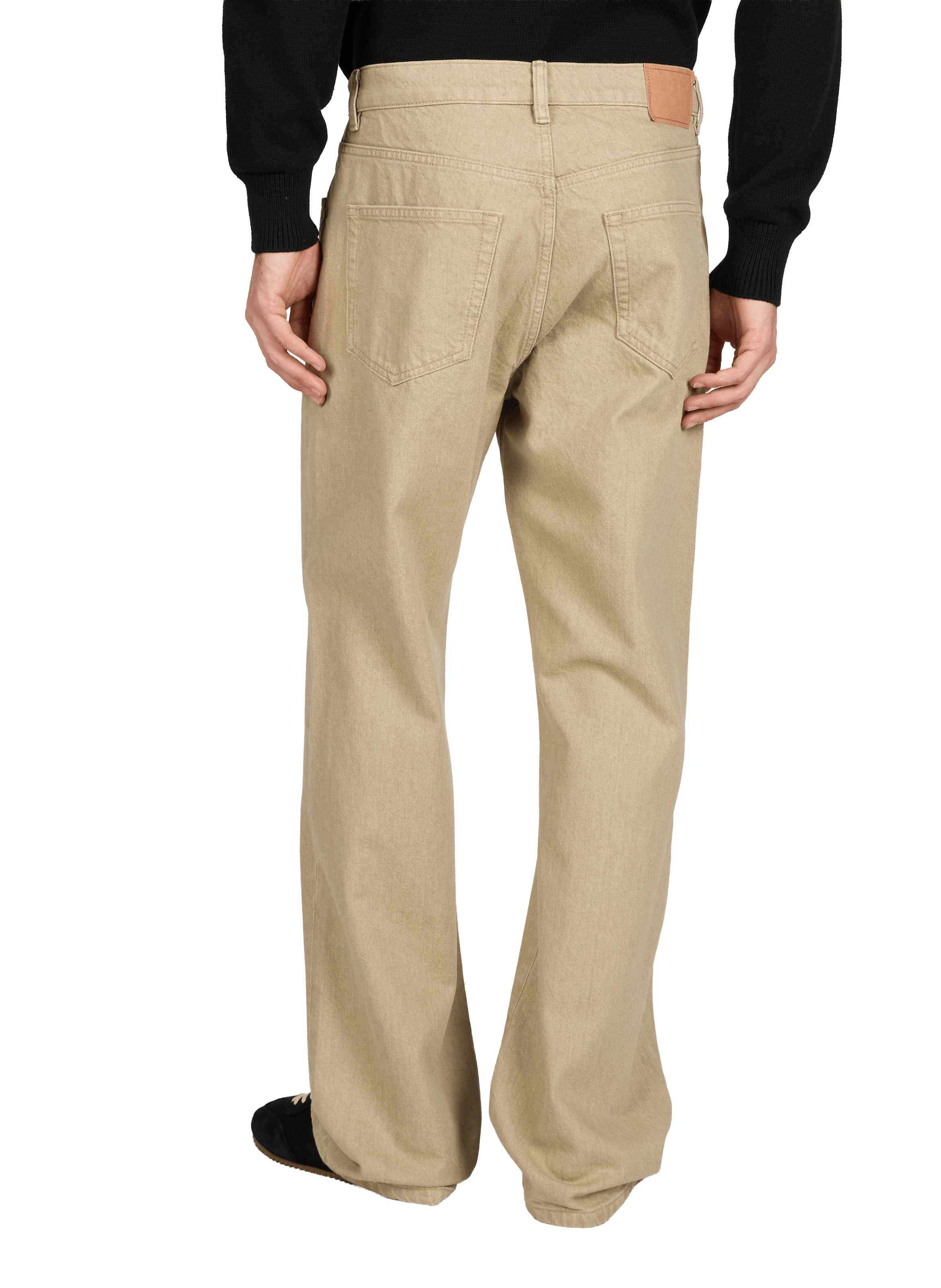 Jean droit décontracté en coton JEANERICA DENIM Gris