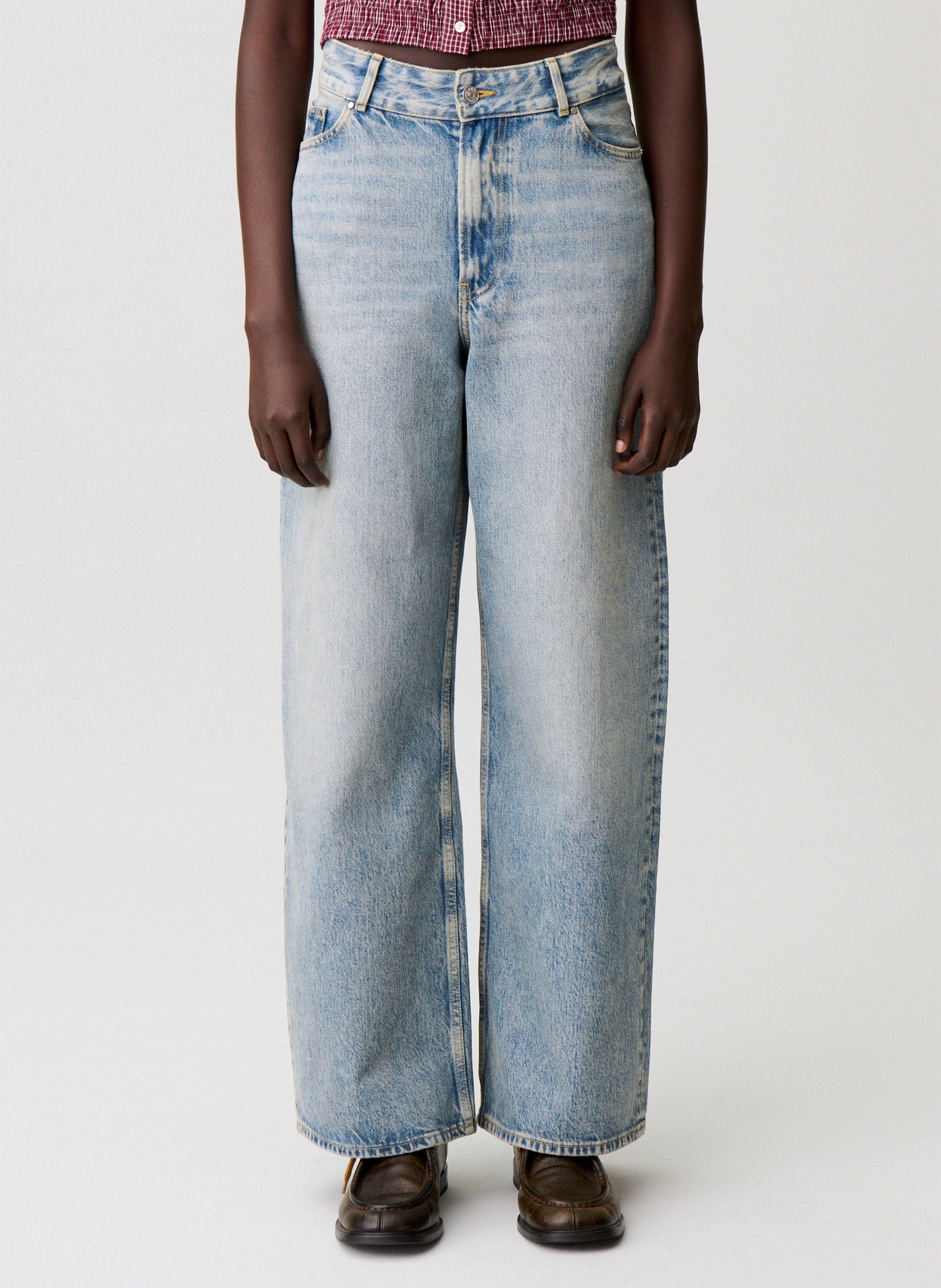 Jean évasé en coton jeanjeanne CLAUDIE PIERLOT Bleu