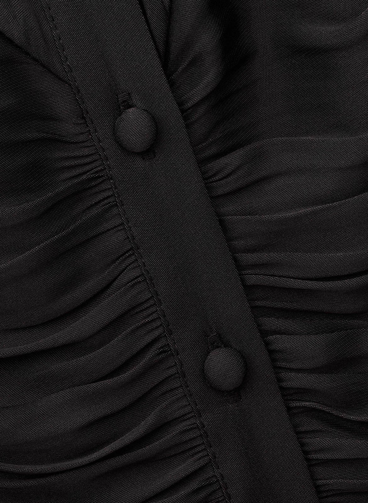 Chemise cintrée à fronces cimila BA&SH Noir