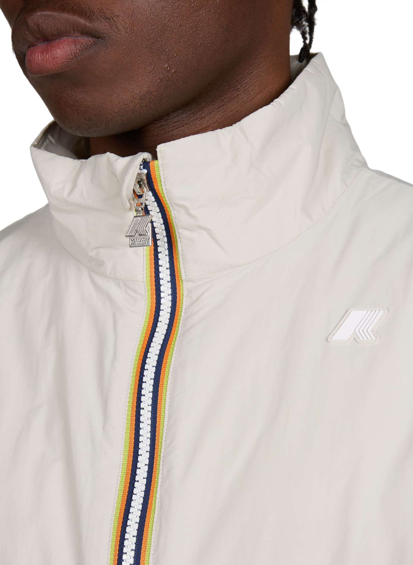 Parka zip col montant K-WAY Beige