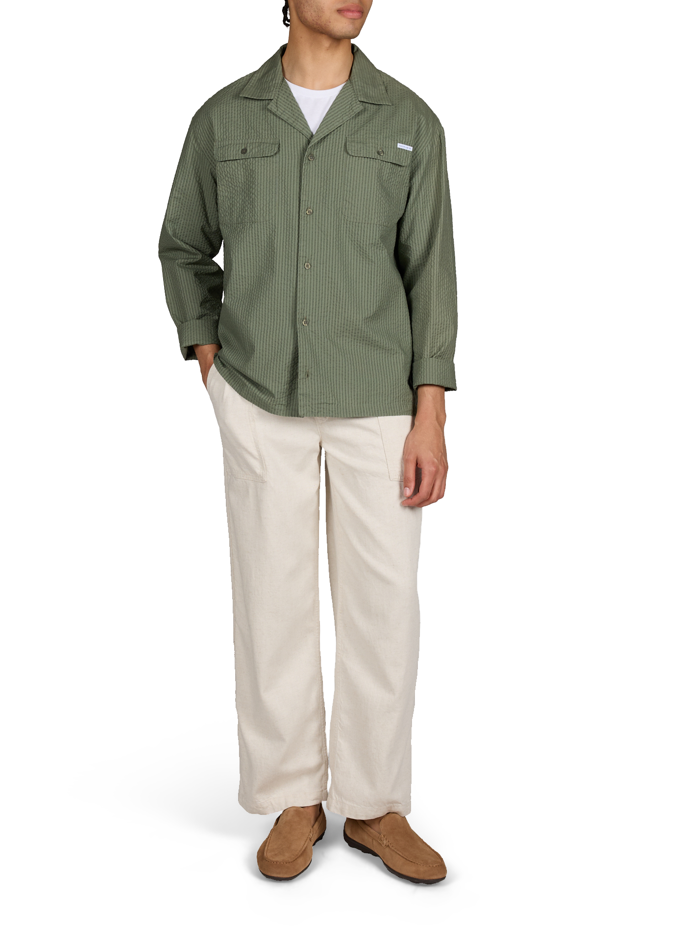 Laurens cotton shirt MAISON LABICHE Green