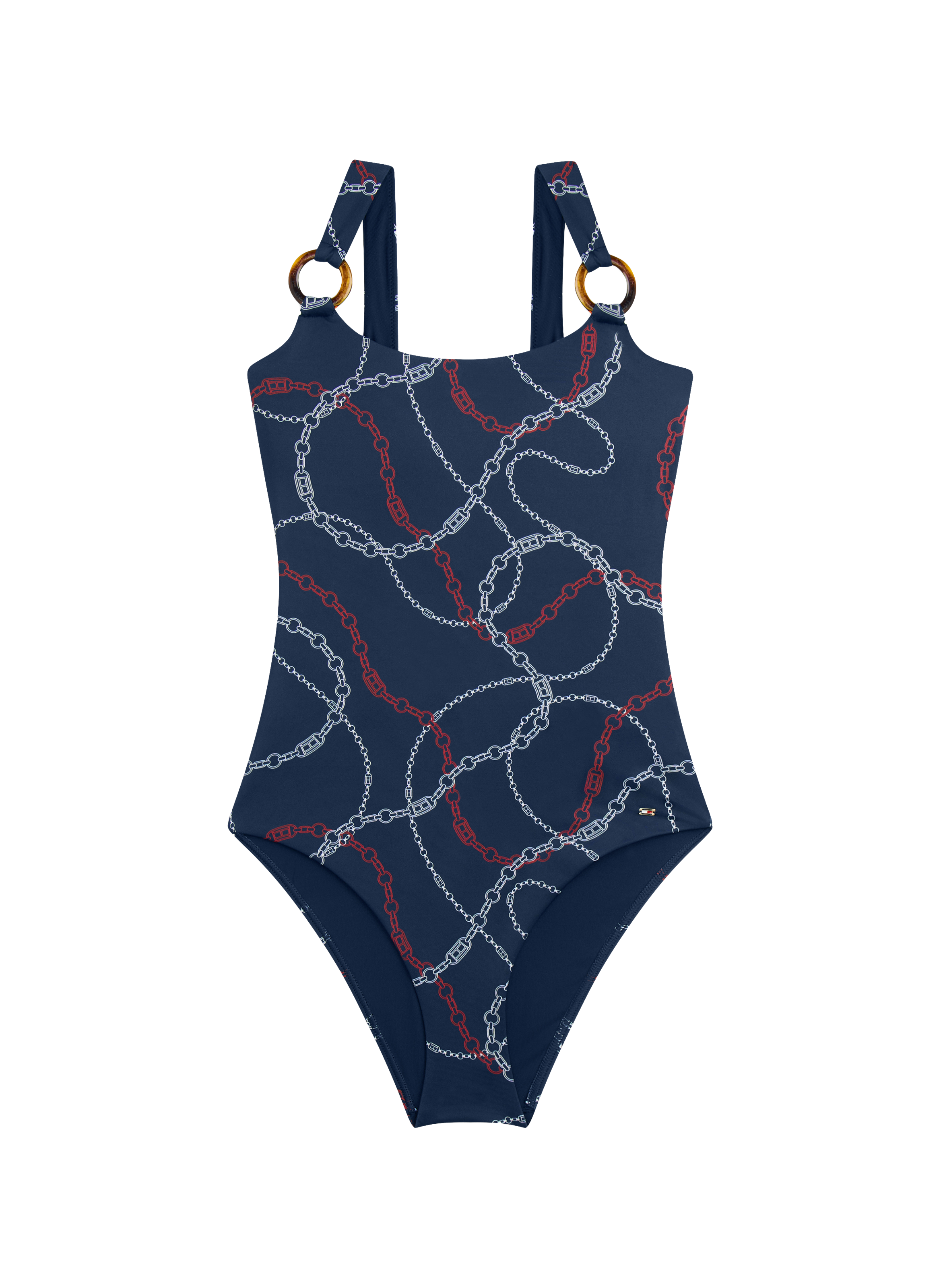 Logo one-piece swimsuit TOMMY HILFIGER Blue