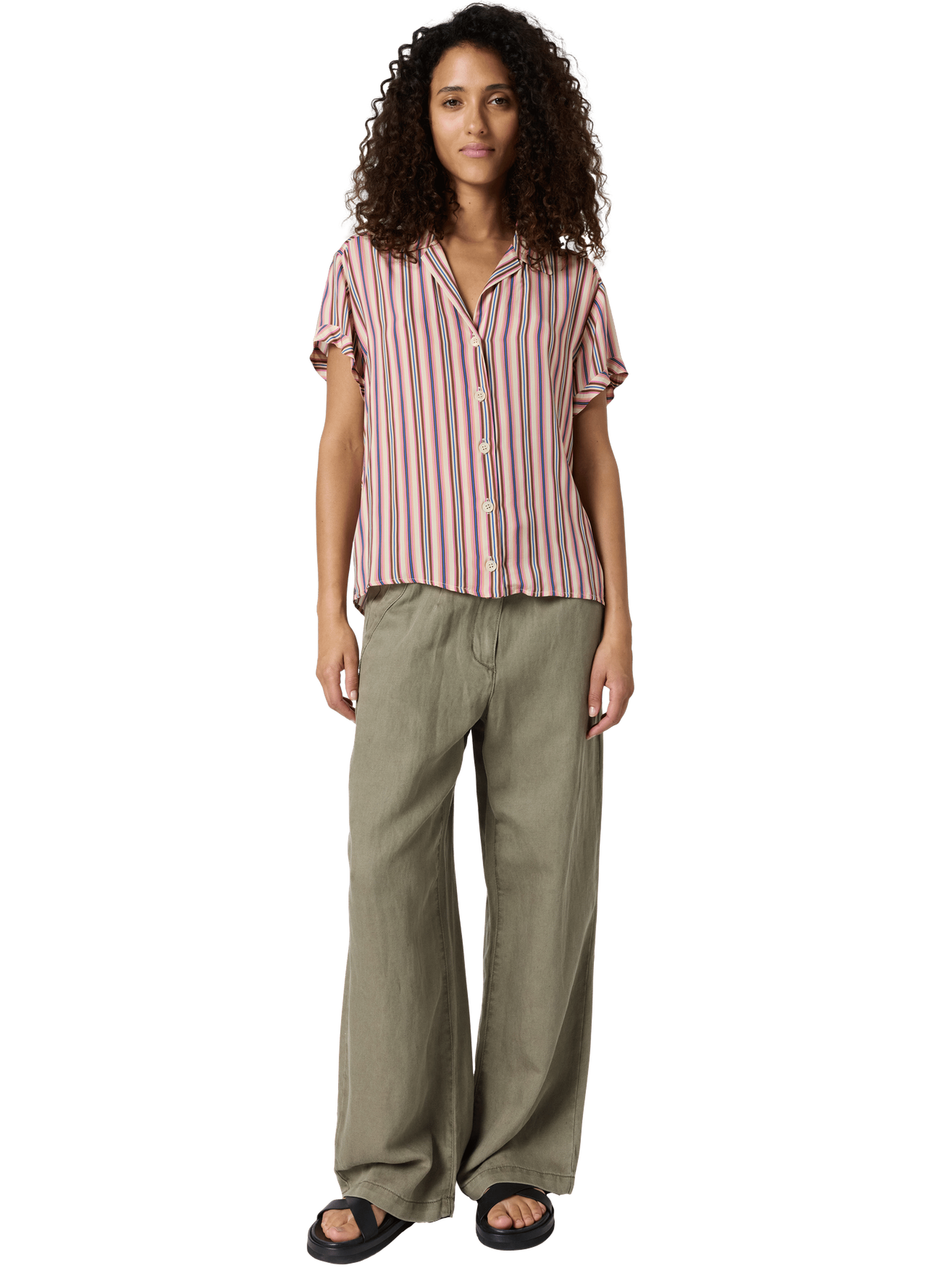 Chemise rayée à manches courtes - cindya GERARD DAREL Multicolore