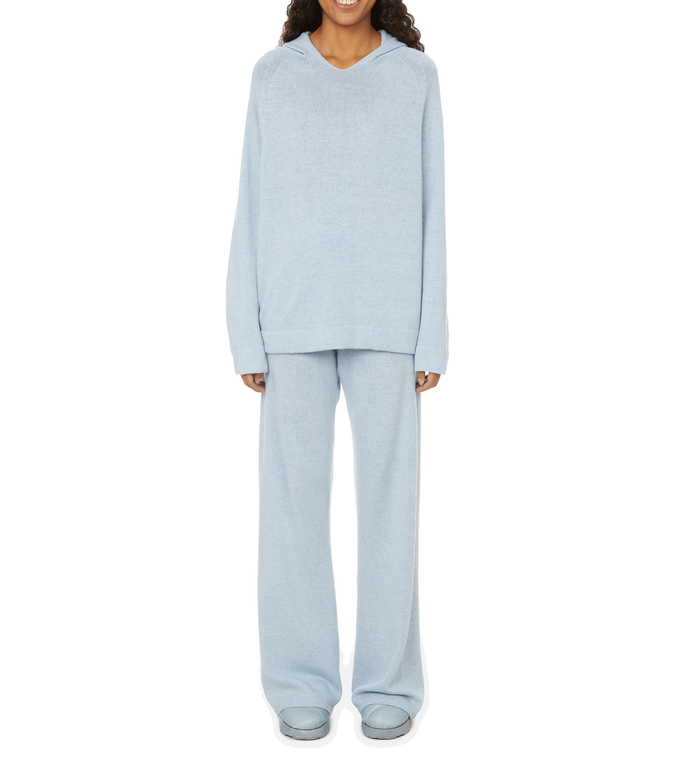 Bonnet en laine mélangée THE SOCIAL SUNDAY Bleu